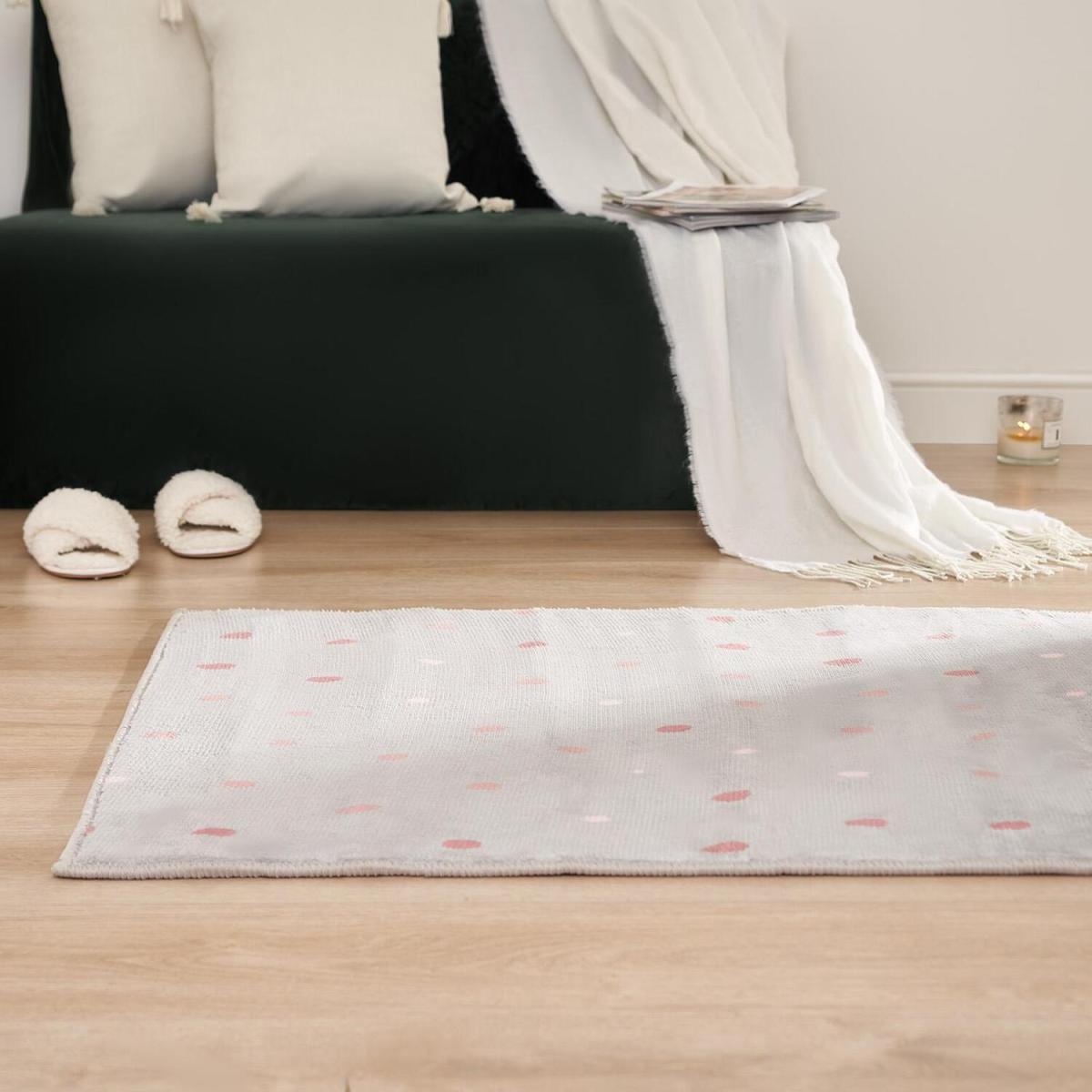 Dreamscene Dalmatian Spotty Print Rug Felt Mat - Grey / 150cm – image 1