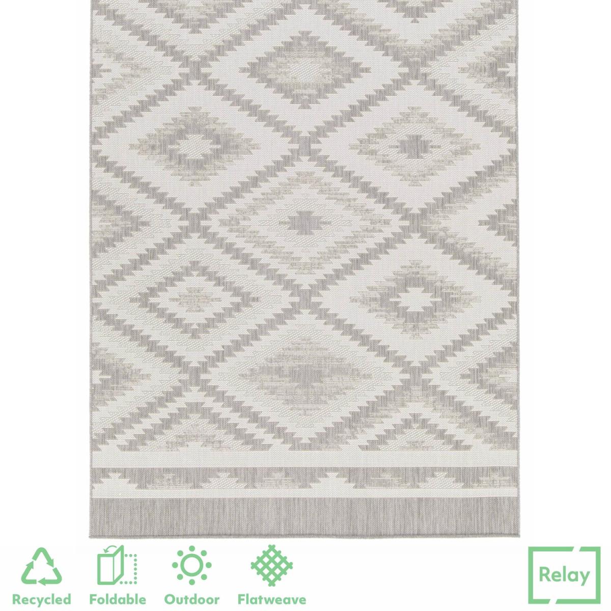 Grey Multi Purpose Washable Weatherproof Outdoor Rug - HF - Grey – image 5