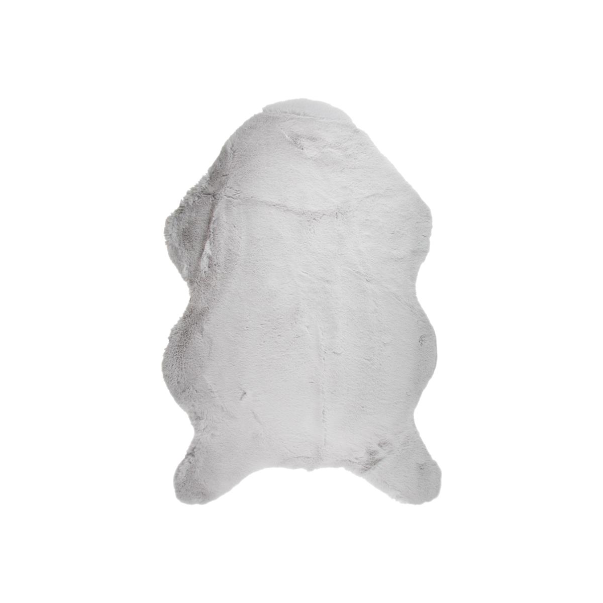 Jackrabbit Faux Fur Rug - Silver – image 1