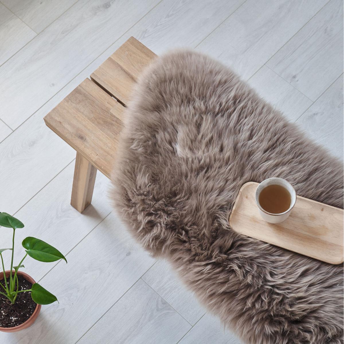 Eco Tanned Sheepskin Rug - Mousy Brown – image 22