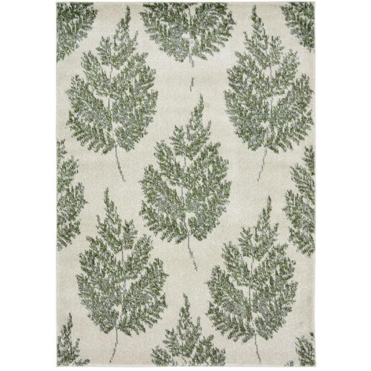 Green Scandi Tree Print Living Room Rug - Perth - Green – image 4