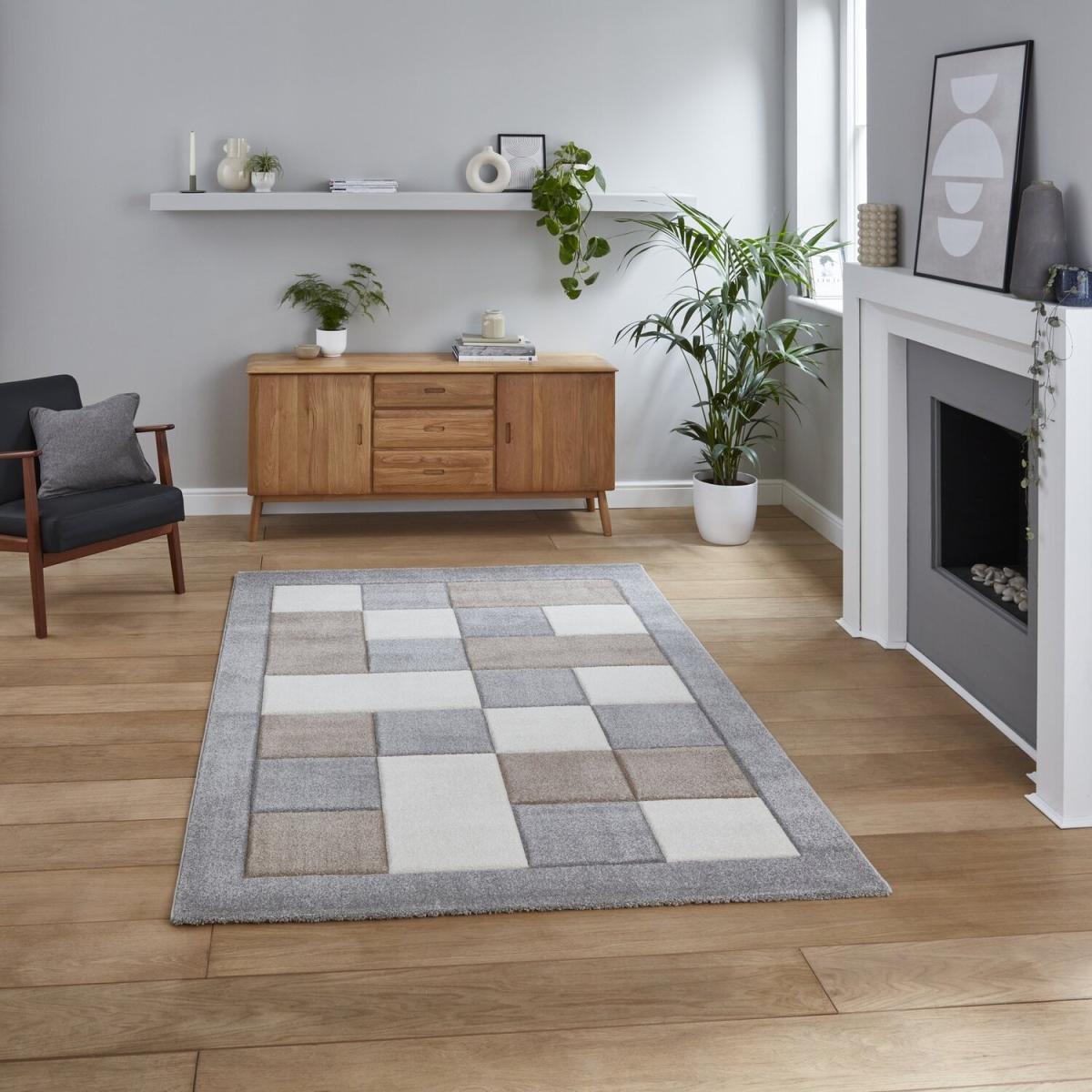 Brooklyn BRK04 GreyBeige Rug - Grey/Beige / 120cm – image 1