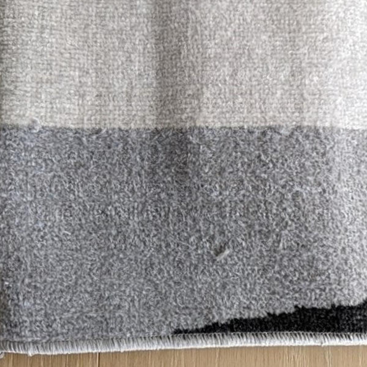 Grey Modern Geometric Flatweave Living Room Rug - Cadiz - Grey – image 1