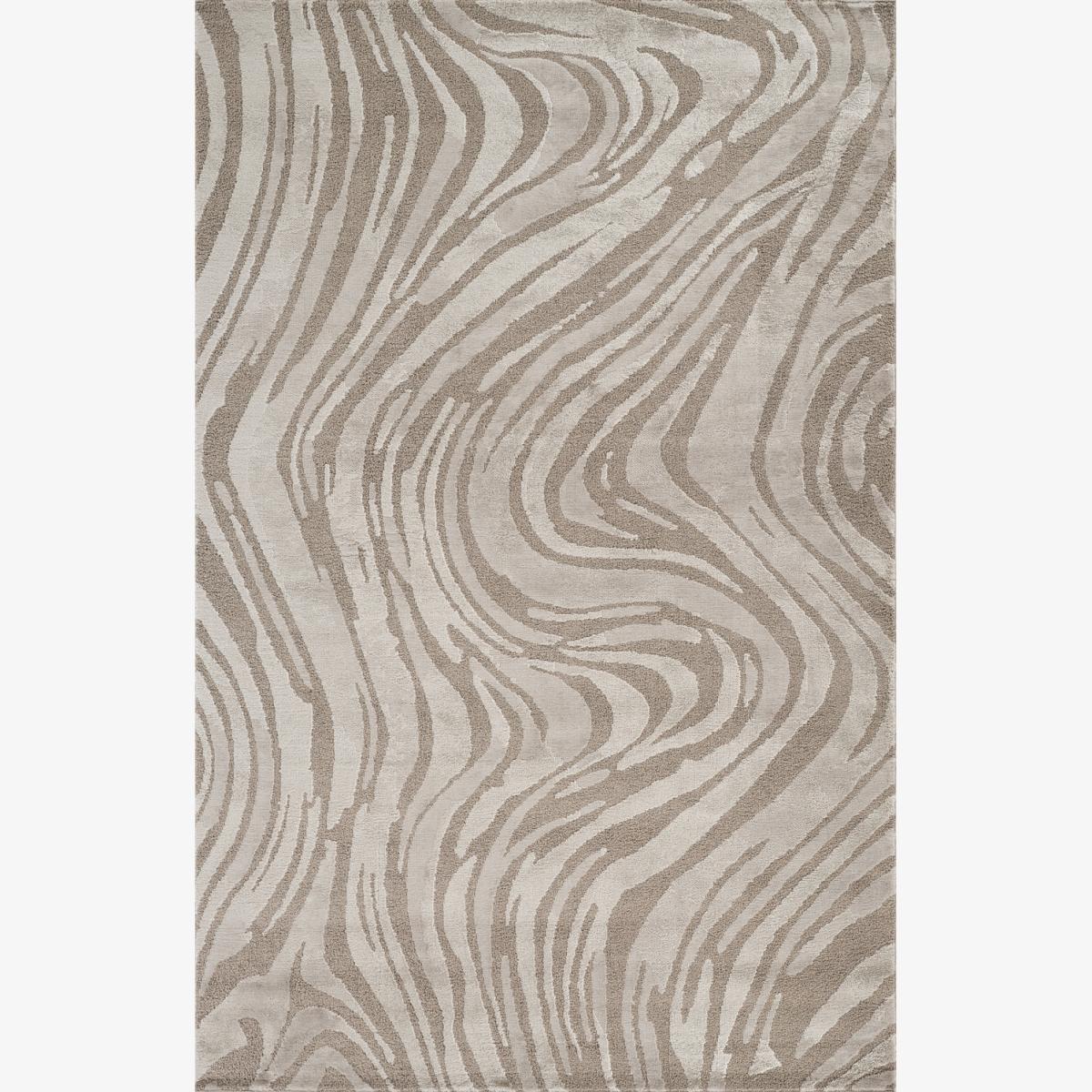 Hamilton Modern Metallic Sheen Area Rug - Marble Inspired Design Rug - Mocha / 290cm