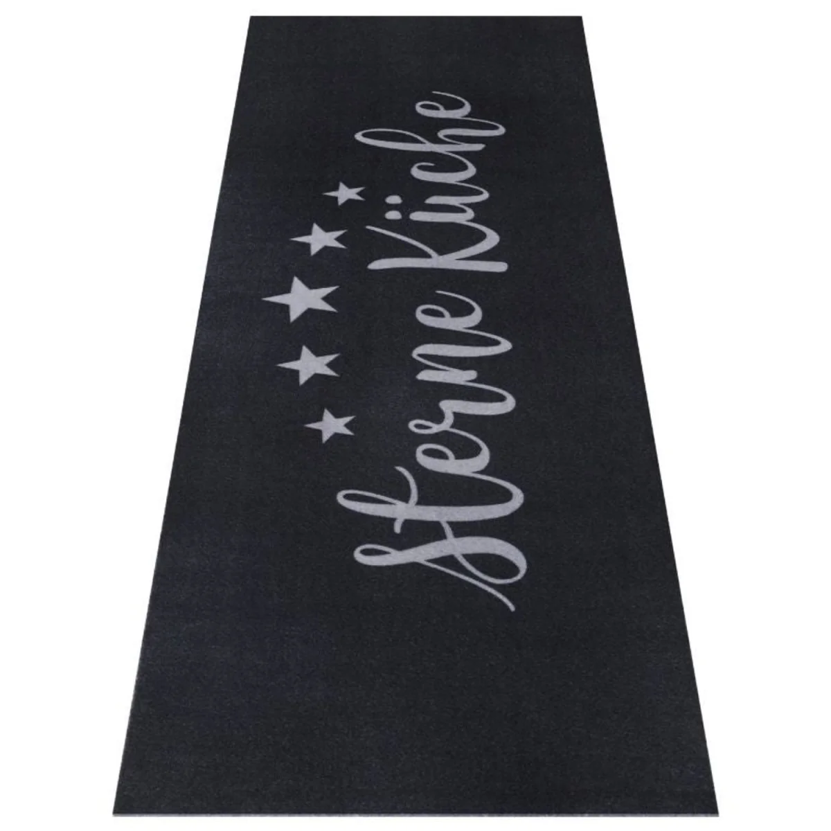 Hanse Home Cook Clean Anti Slip Five Stars Polyester Kitchen Runner Rug Black - Black – image 4
