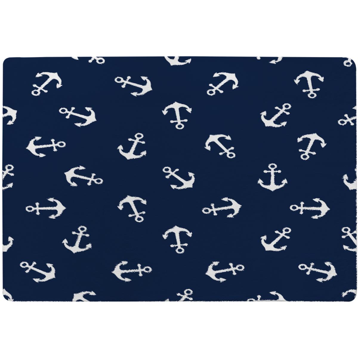 Anchors On Navy Rug - Blue / 110cm – image 4