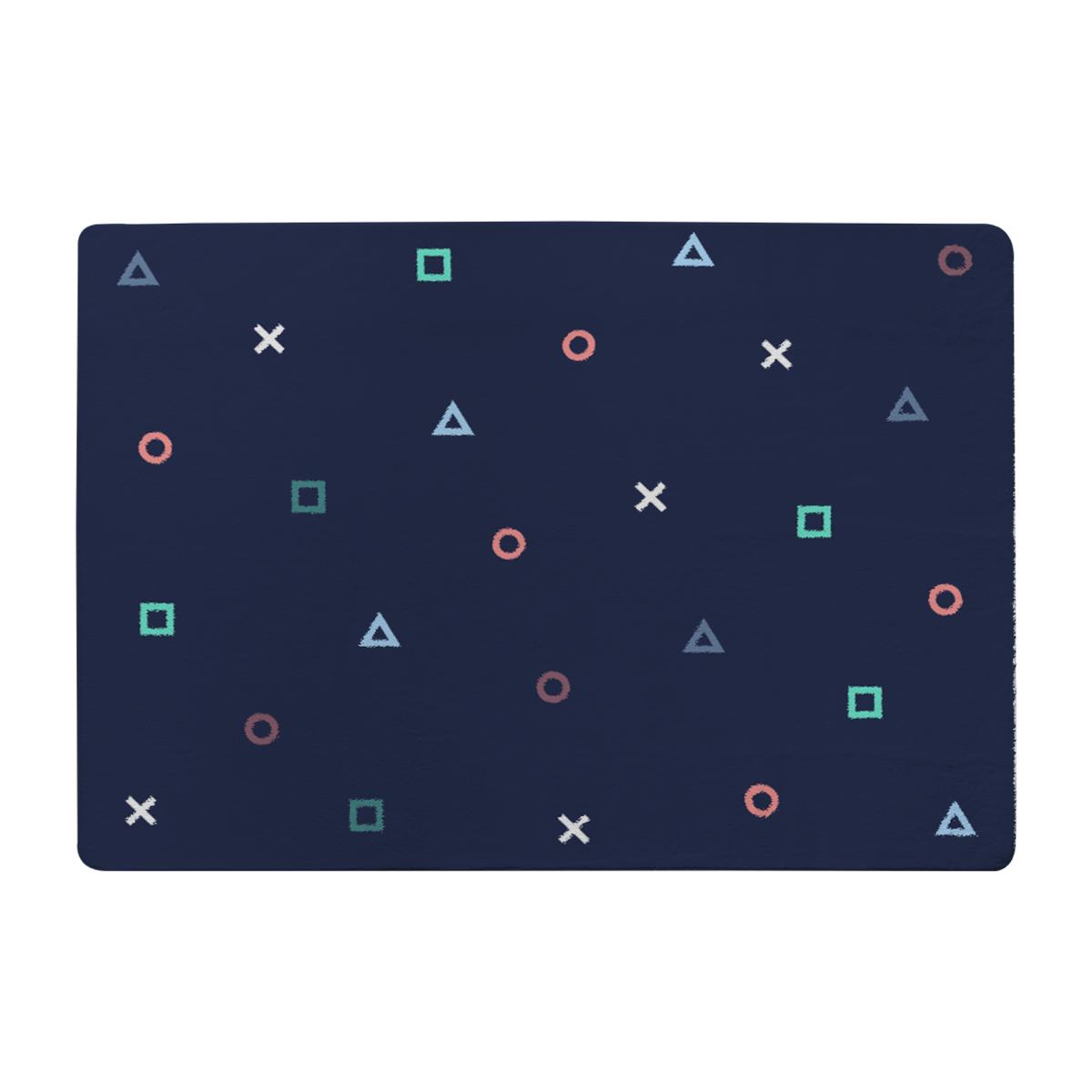 Hipster Pattern Rug - Blue / 110cm – image 1