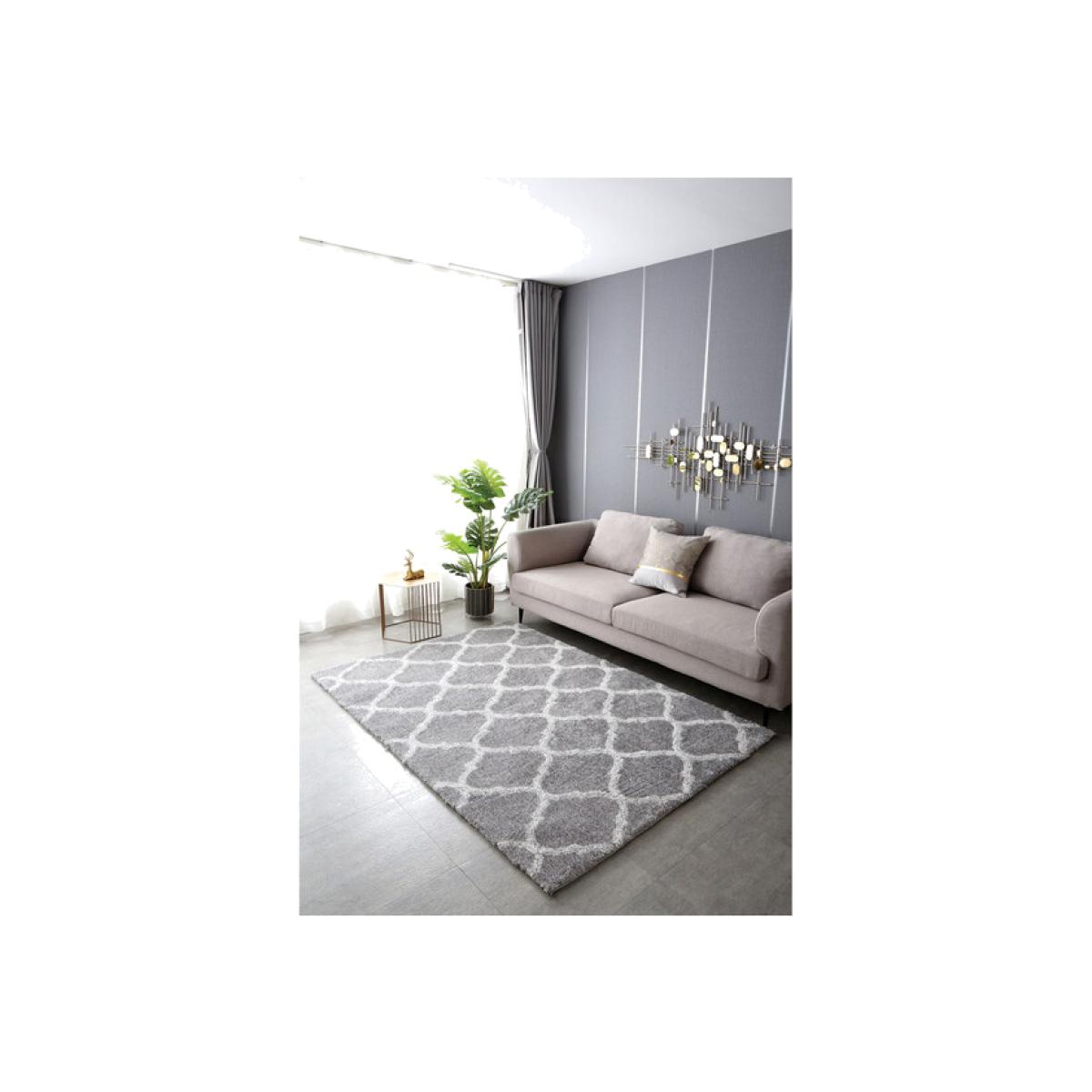 Grey Trellis Rug - 200cm – image 1