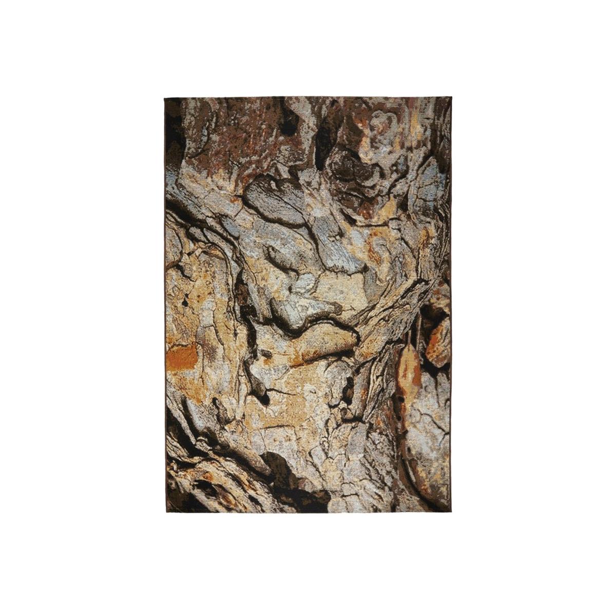Anti Slip Outdoor Abstract Rug - Brown / 230cm