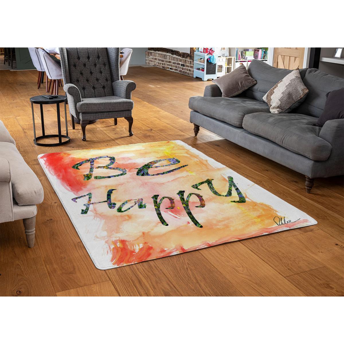 Be Happy Rug - Orange / 230cm – image 2