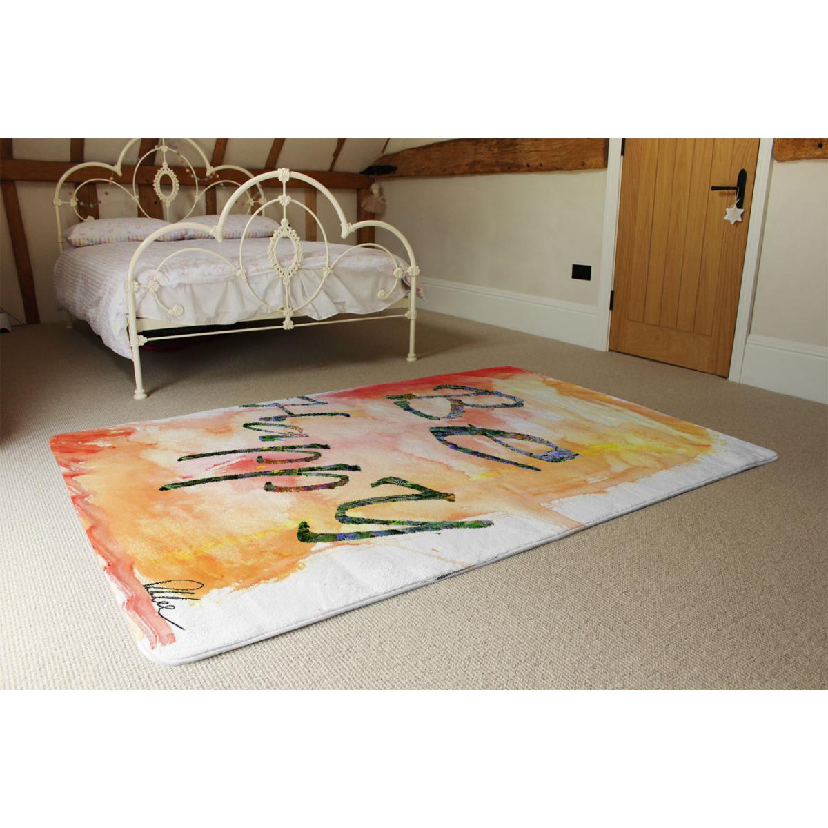 Be Happy Rug - Orange / 230cm – image 1