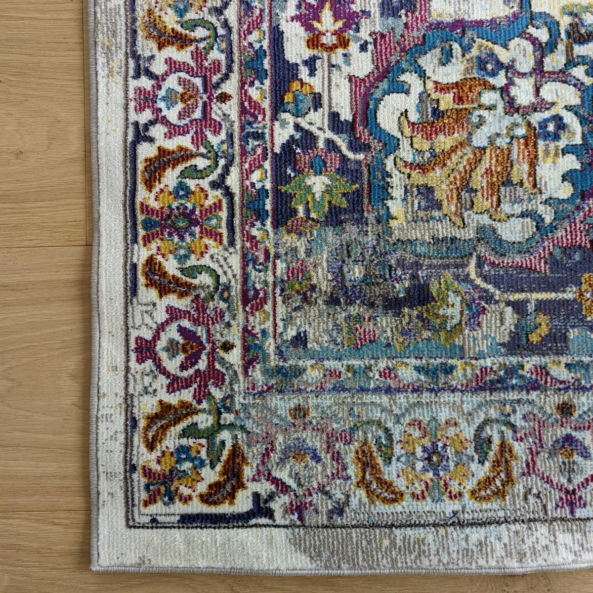 Colourful Traditional Oriental Rug - Capella - Blue / 220cm – image 3