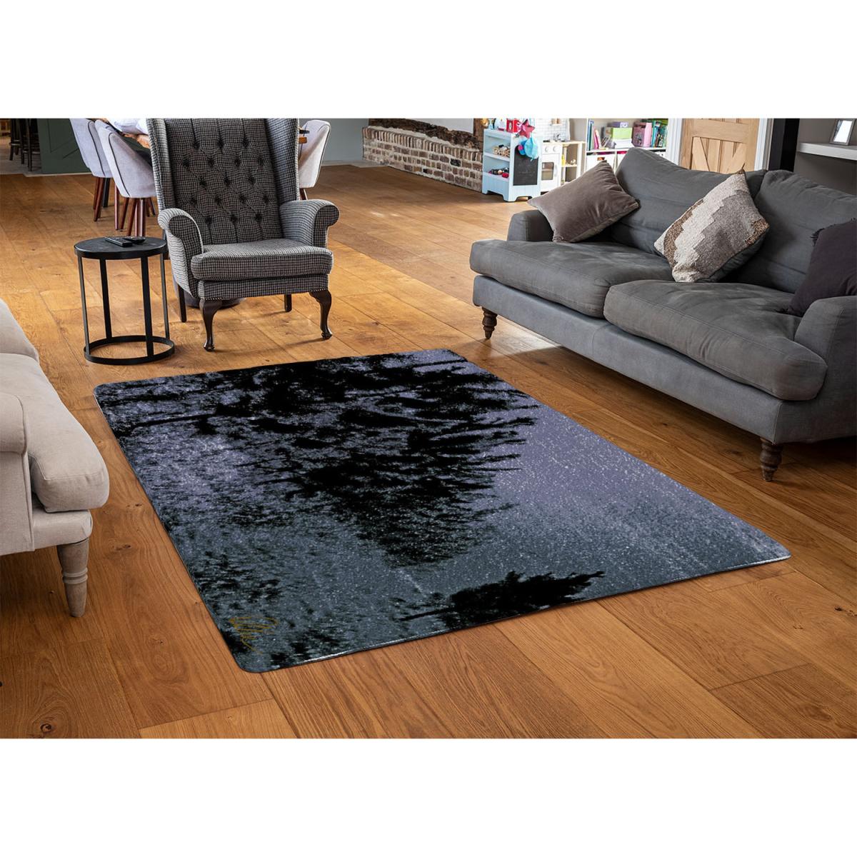 Star Tree Line Rug - Blue / 230cm – image 3