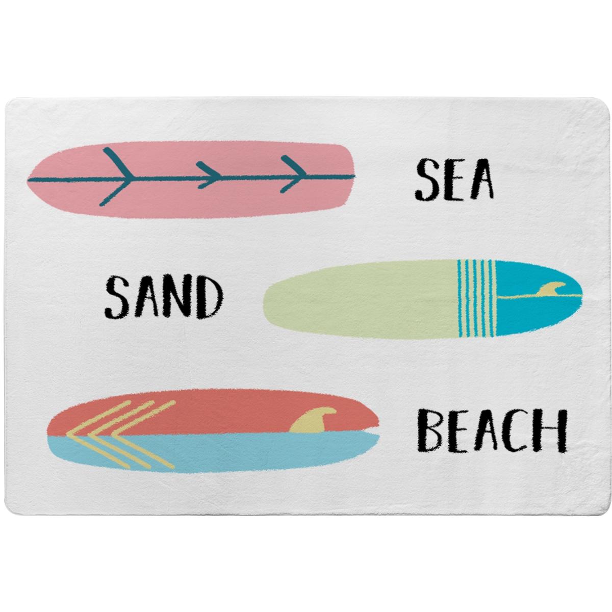 Sea, Sand, Surf, Beach Designer Rug - White / 230cm – image 2
