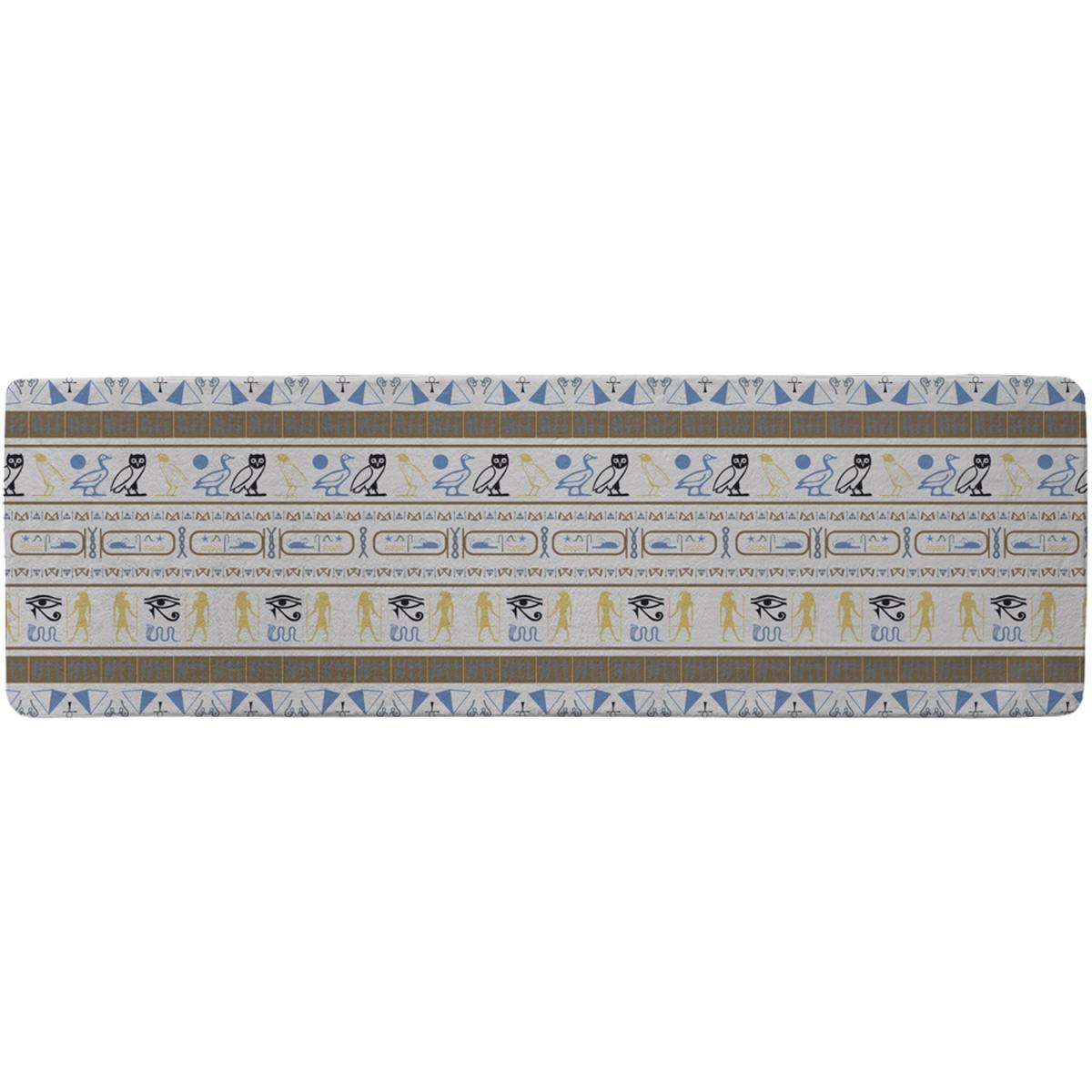 Heiroglyphs Runner Rug - Blue – image 2
