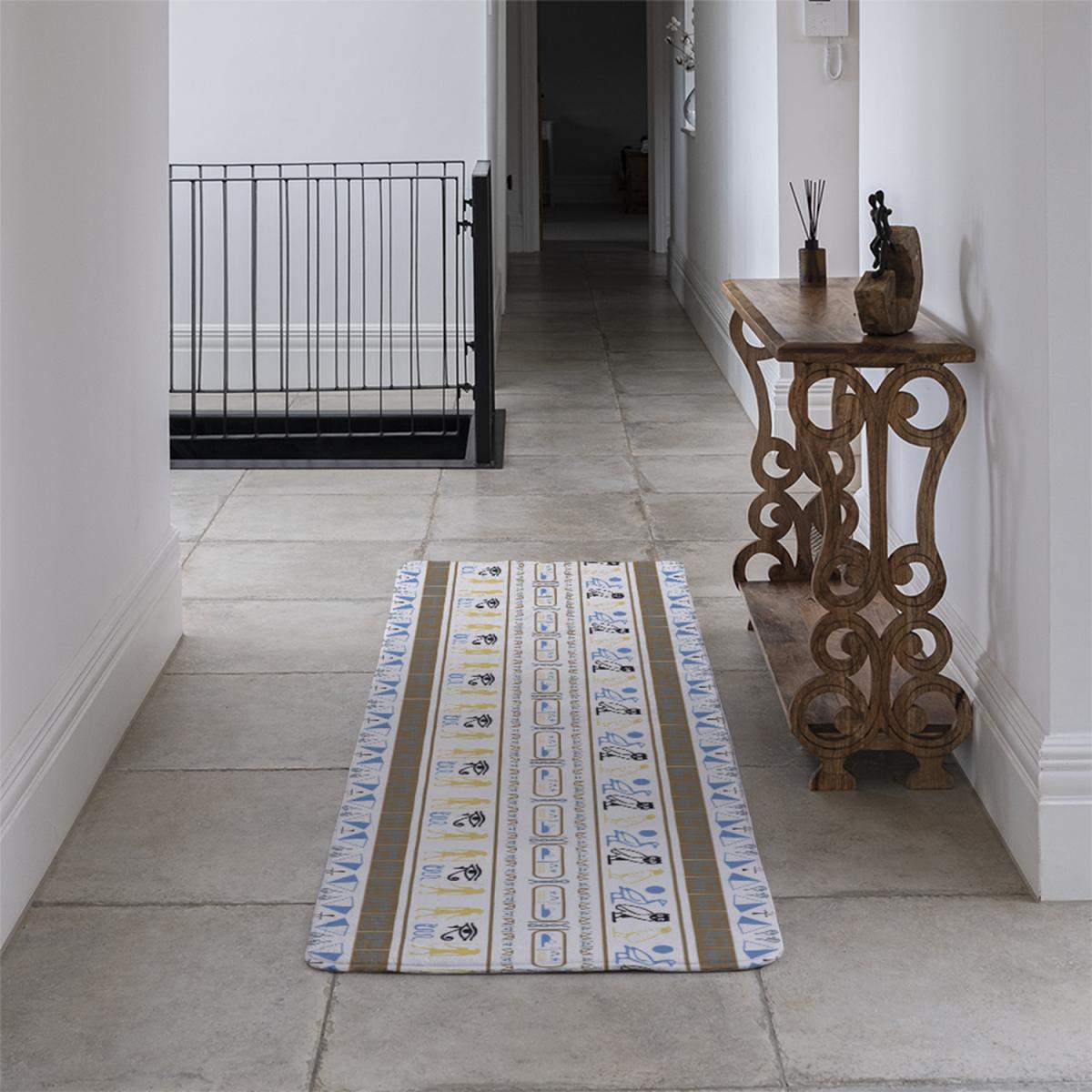 Heiroglyphs Runner Rug - Blue – image 4