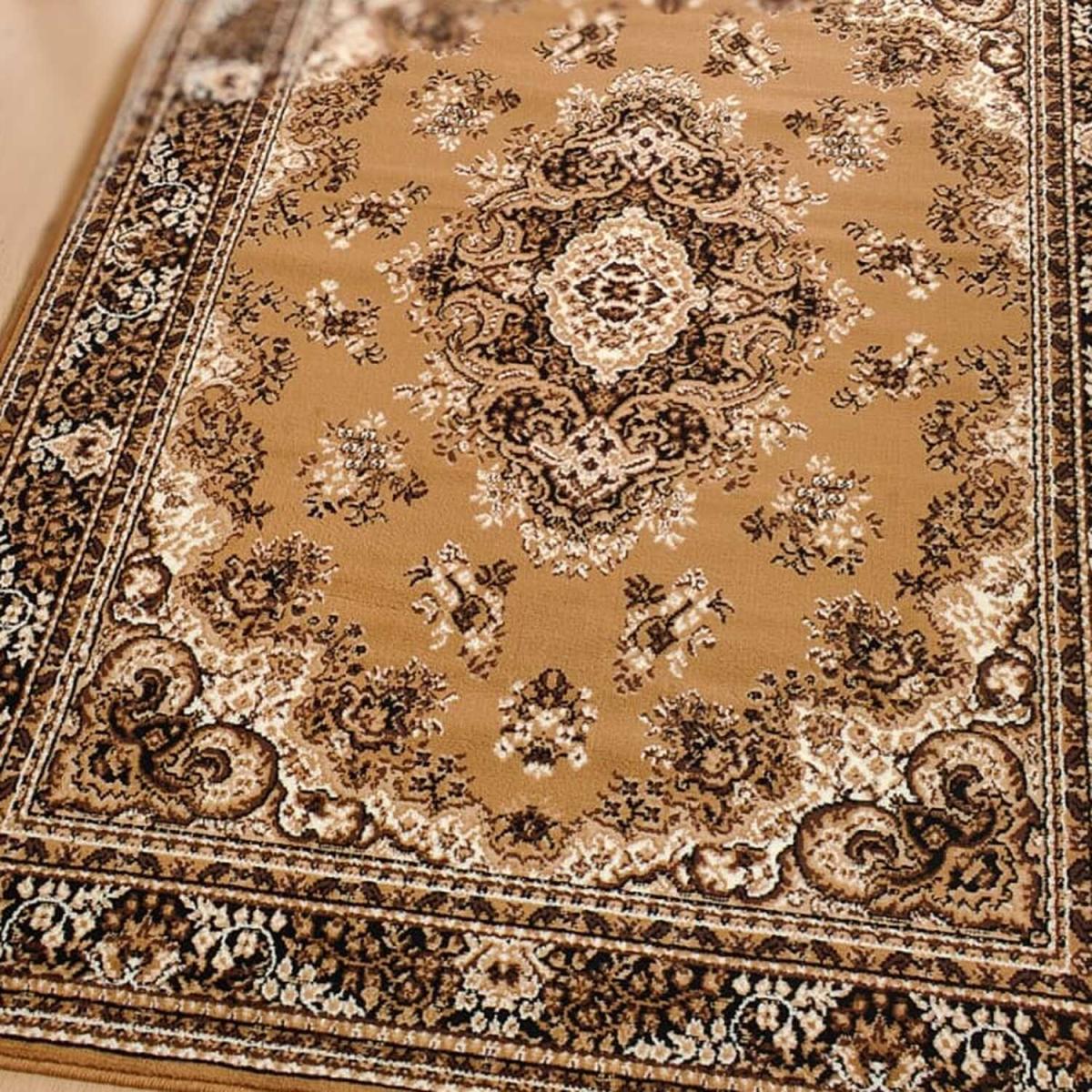 Elegant Gold Traditional Medallion Area Rug - Trend - Gold / 7kg – image 3