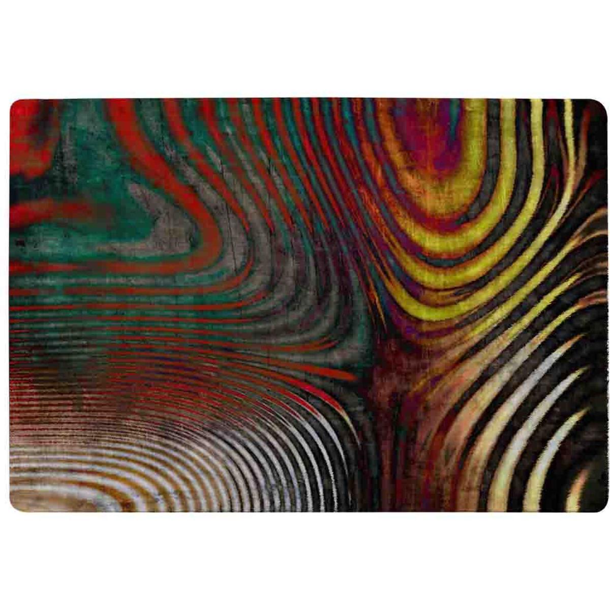 Psychedelic Print Rug - Red / 230cm – image 2