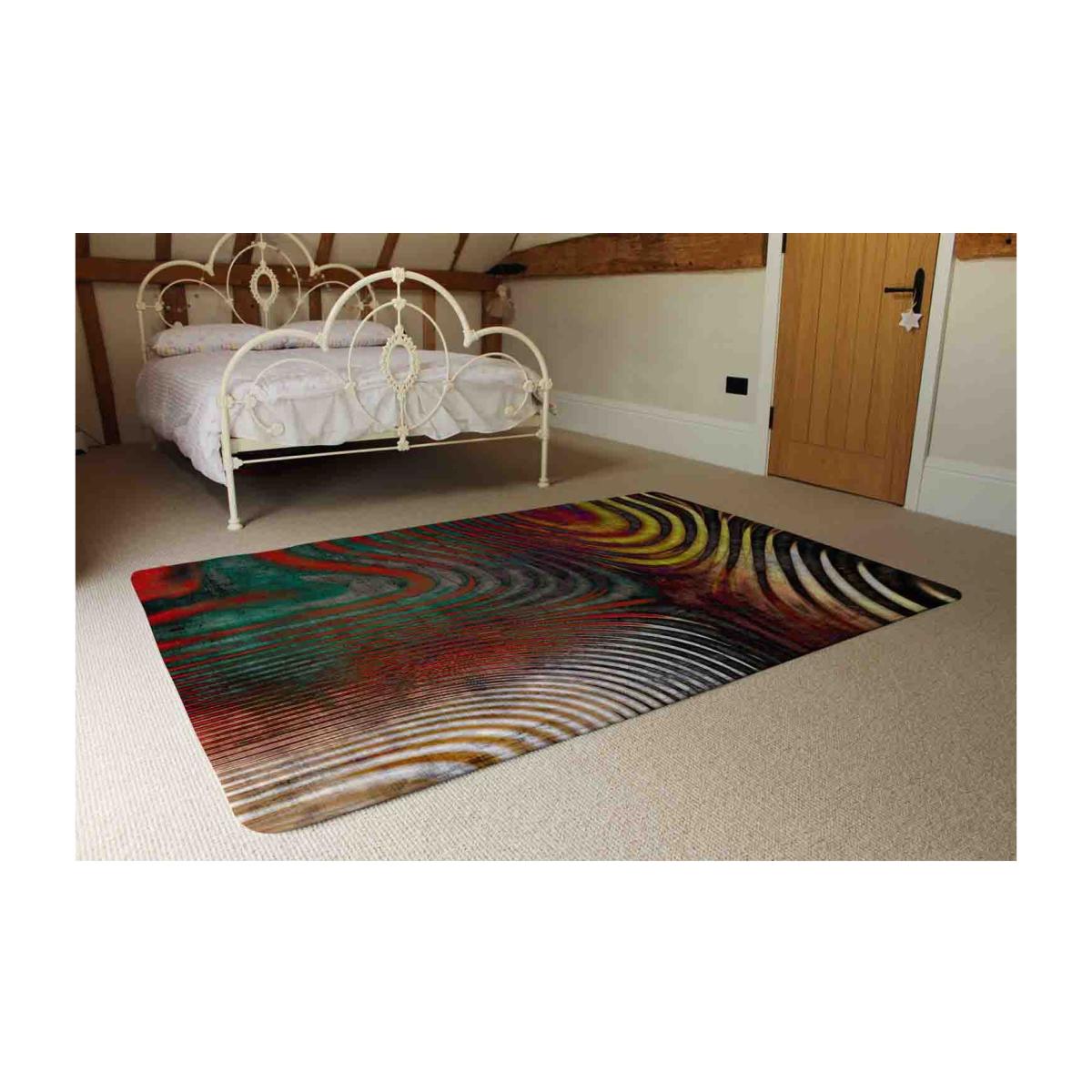 Psychedelic Print Rug - Red / 230cm – image 1