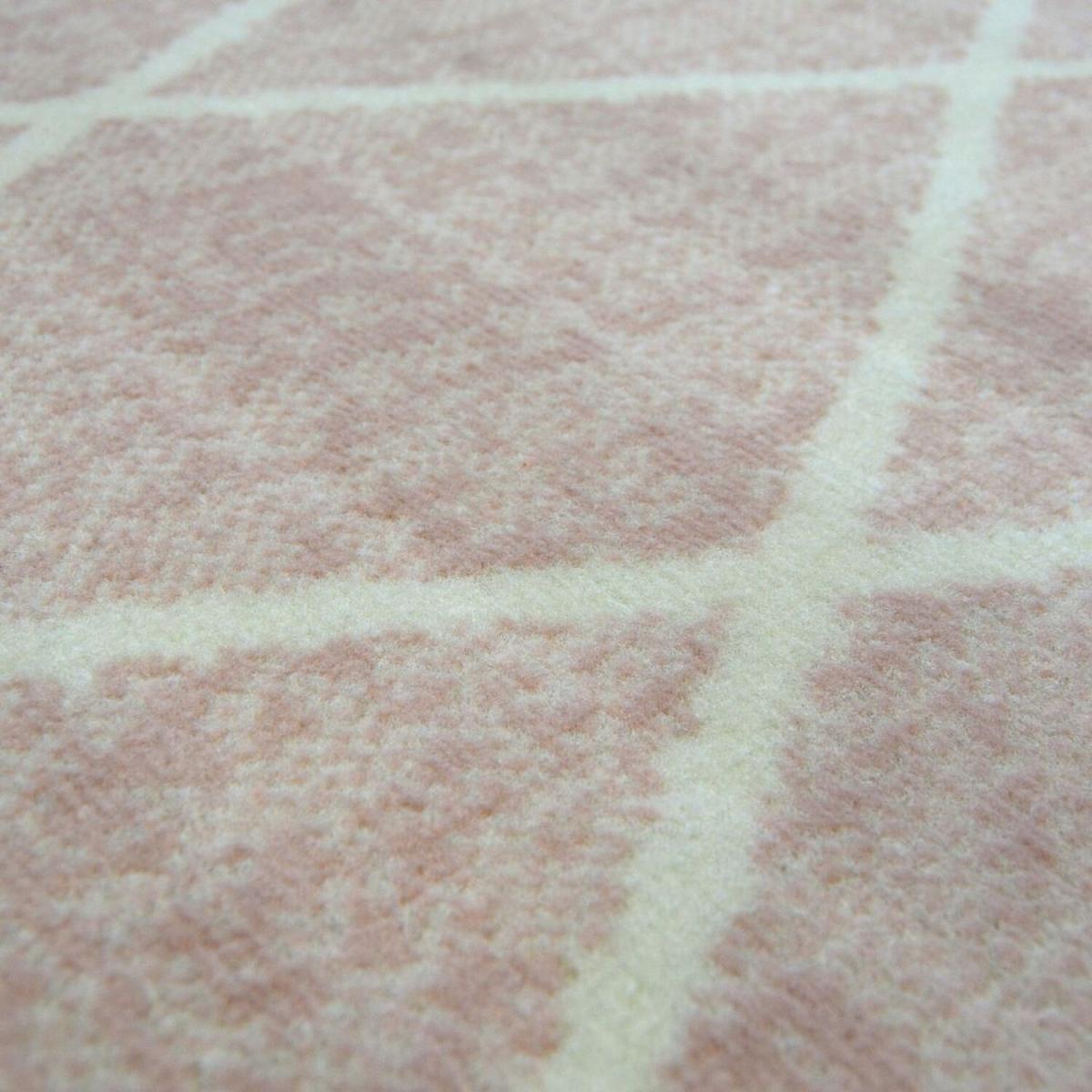 Blush Pink Scandi Trellis Rug - Islay - Pink / 170cm – image 3