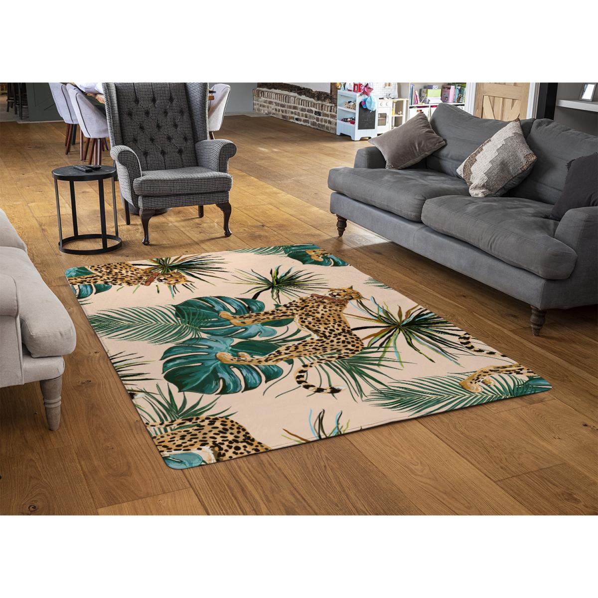 Tropical Cheetah Rug - Green / 230cm – image 3