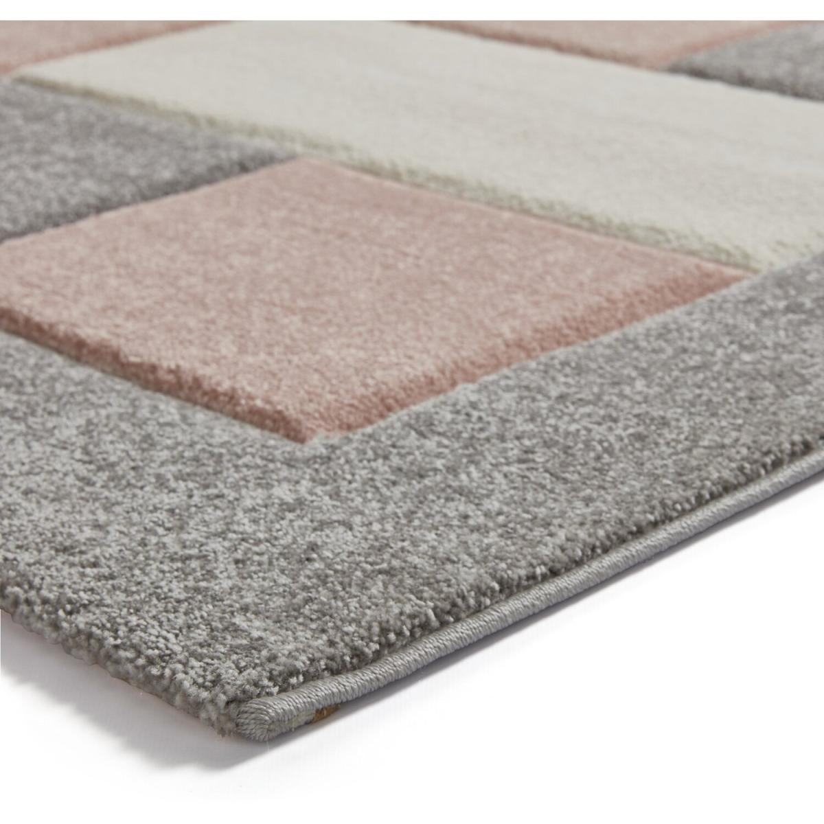 Brooklyn BRK04 GreyRose Rug - Grey/Rose / 150cm – image 7