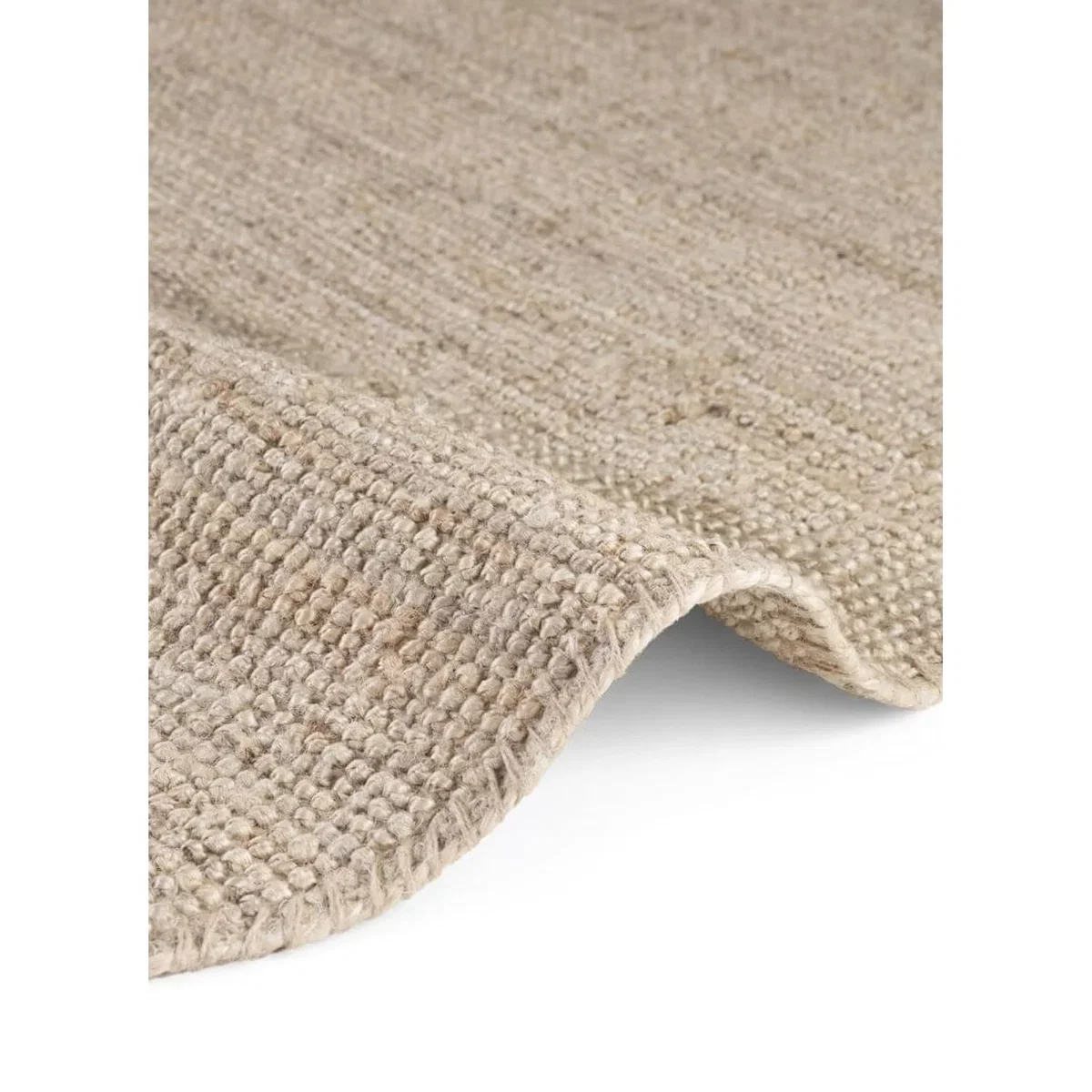 Hanse Home Jaipur Natural Timeless Sustainable Jute Plain Round Rug White - White / 160.0cm – image 4