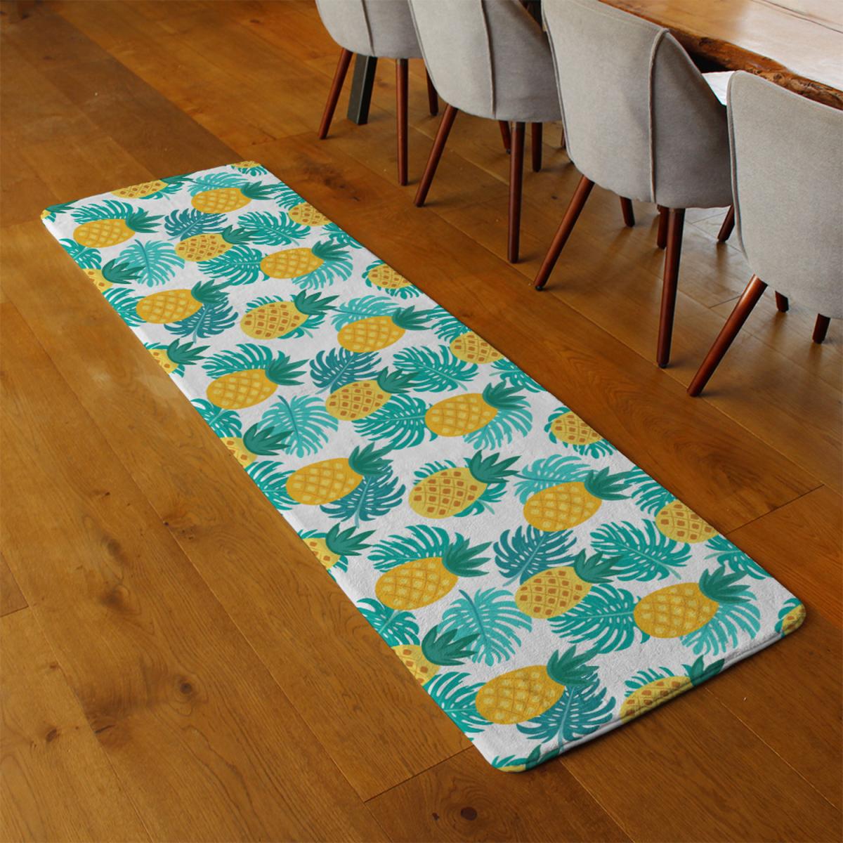 Pineapples Runner Rug - Blue – image 3