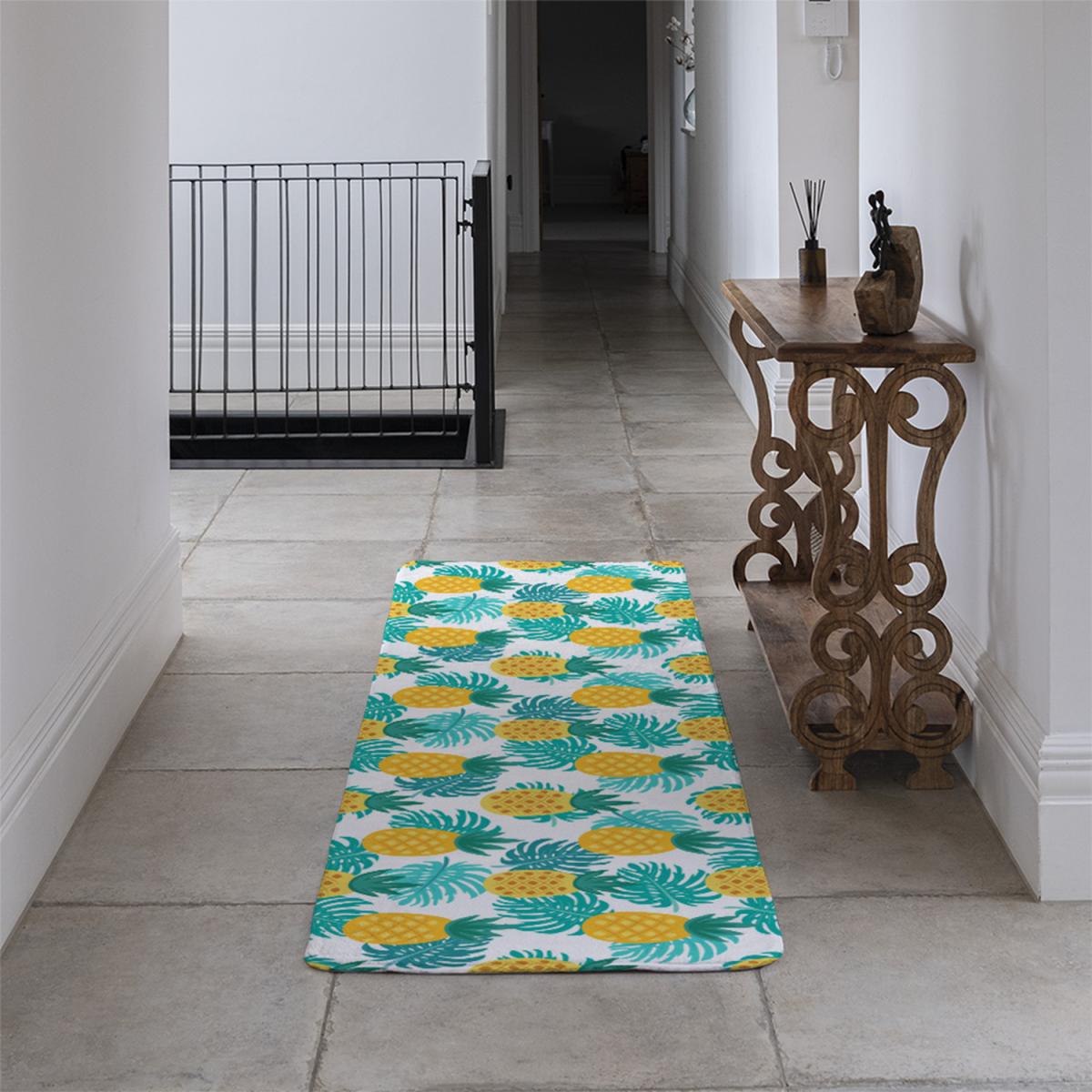 Pineapples Runner Rug - Blue – image 4