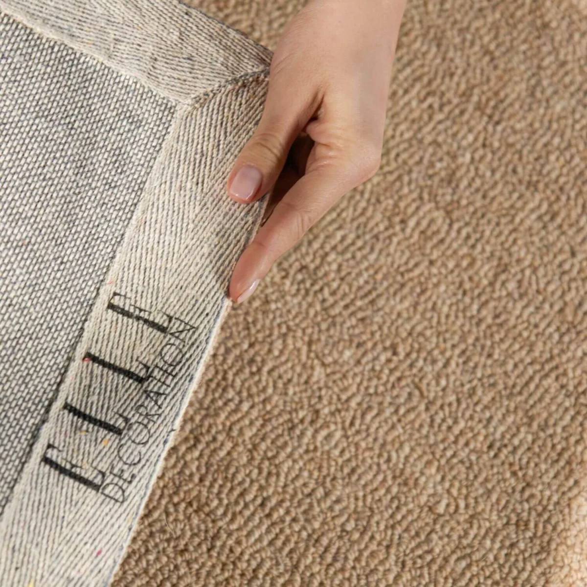 Hanse Home Elle Decoration Puristic Fine Bouclé Knots Wool Rug Beige 140x200 cm - Beige / 200.0cm / 140.0cm – image 4