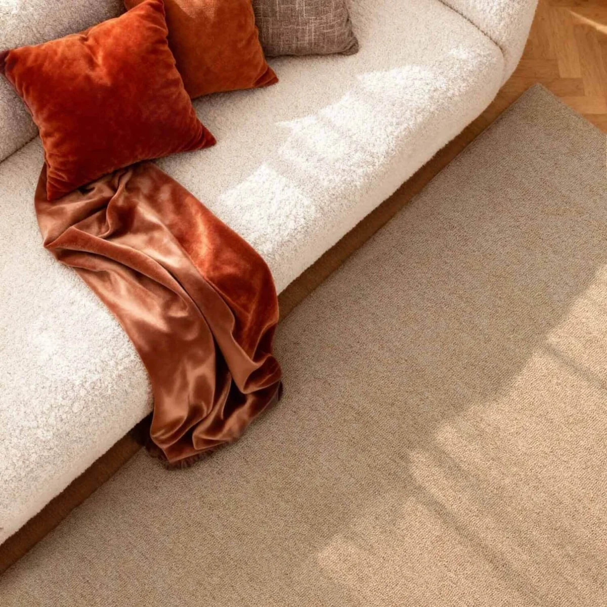Hanse Home Elle Decoration Puristic Fine Bouclé Knots Wool Rug Beige 140x200 cm - Beige / 200.0cm / 140.0cm – image 8