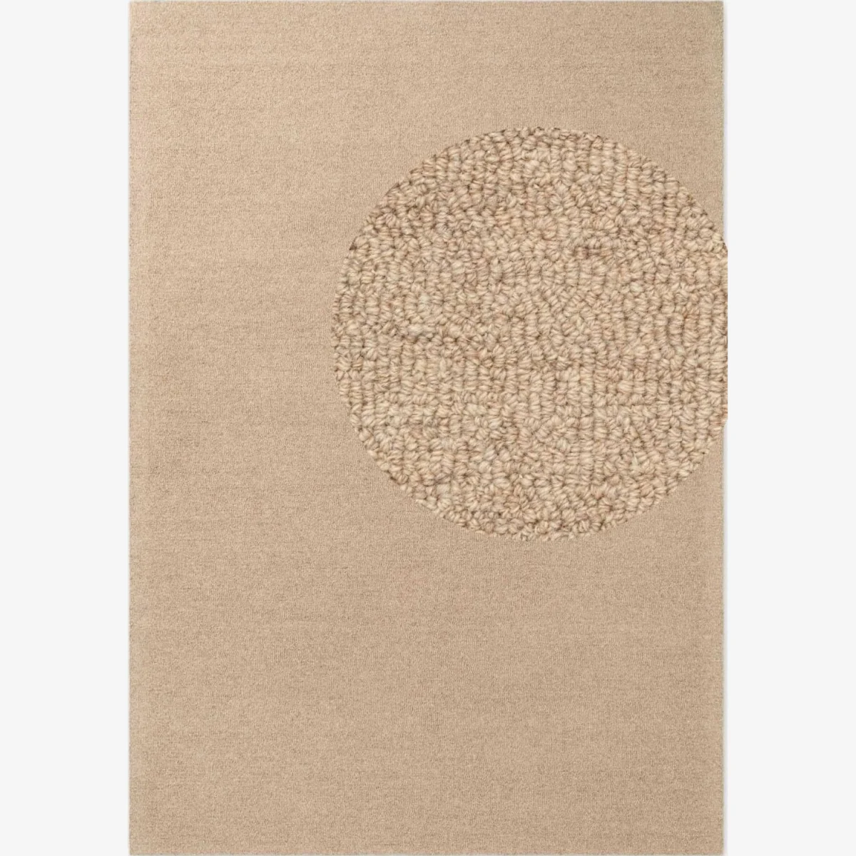 Hanse Home Elle Decoration Puristic Fine Bouclé Knots Wool Rug Beige 140x200 cm - Beige / 200.0cm / 140.0cm – image 1