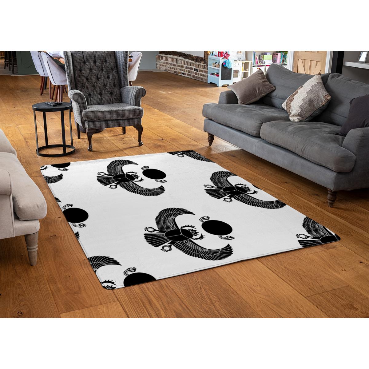Scarab Silhouette Rug - Black / 230cm – image 3