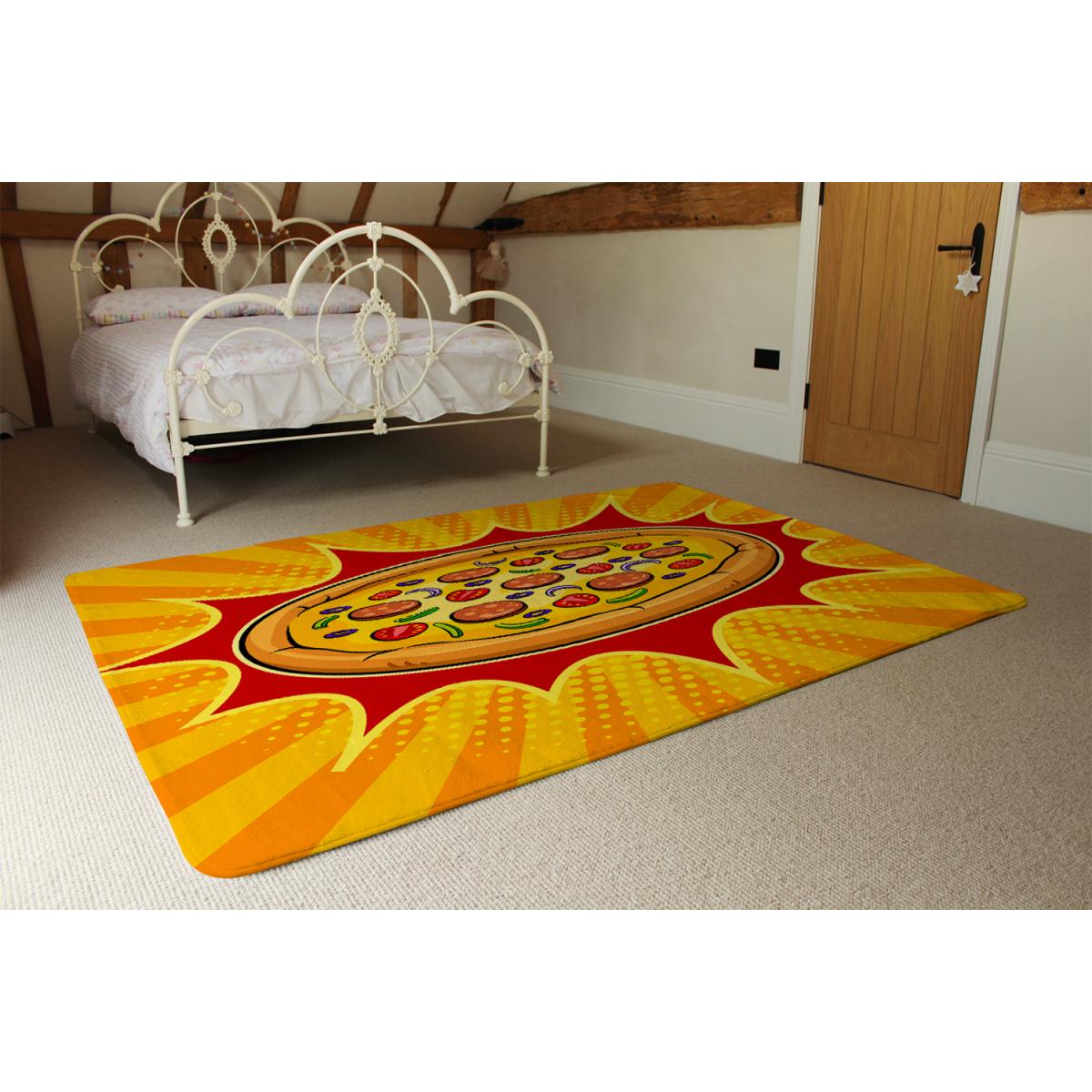 Art Retro Designer Rug - Yellow / 110cm – image 3