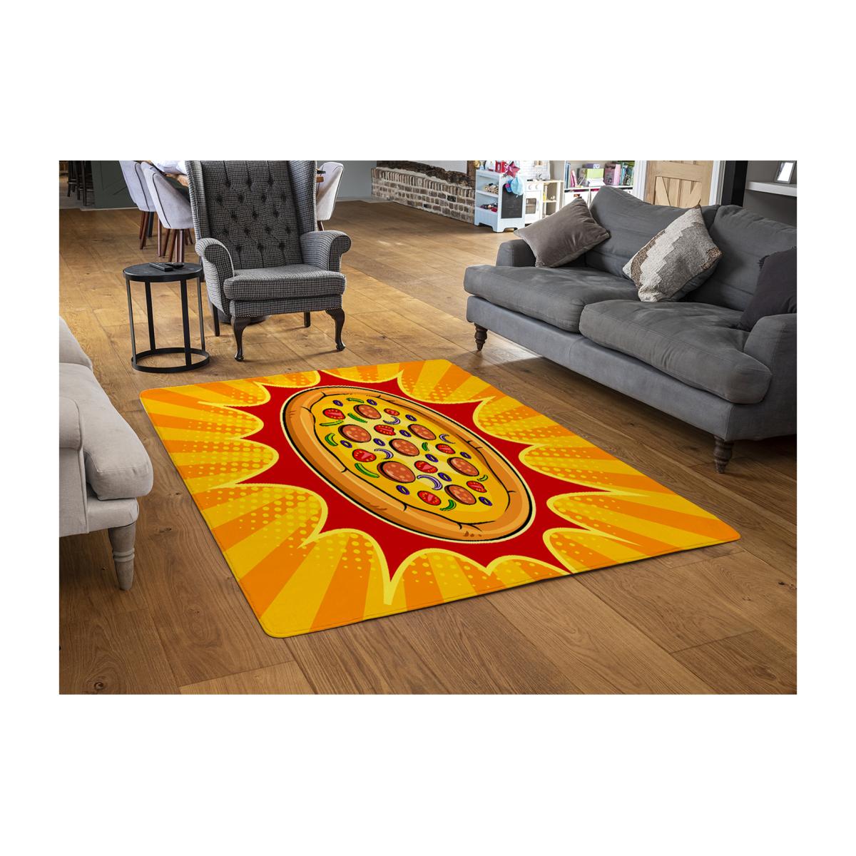 Art Retro Designer Rug - Yellow / 110cm – image 1