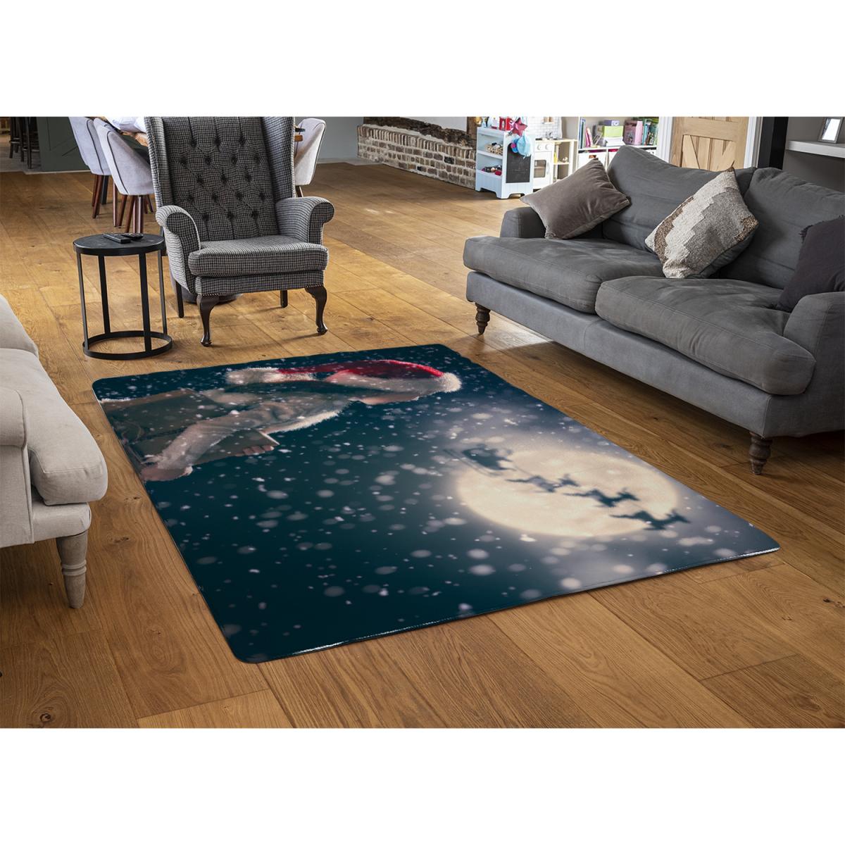 Kids Enjoy The Holiday Style Rug - blue / 230cm – image 2
