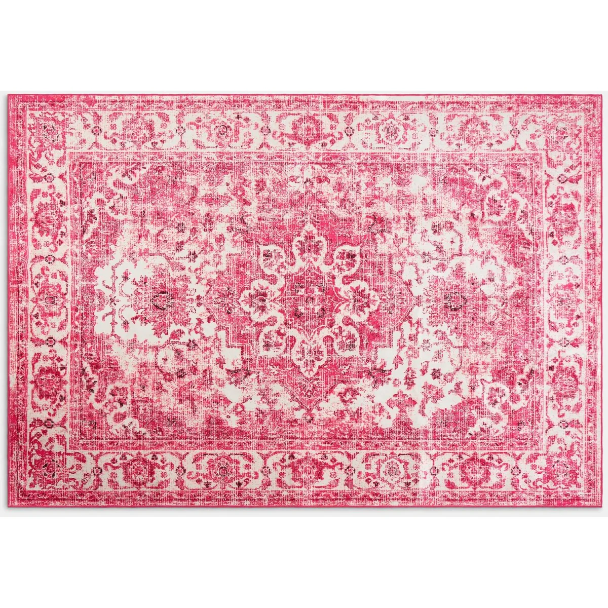 OHS Washable Vintage Printed Rug - Pink / 160cm / 160X230 – image 3