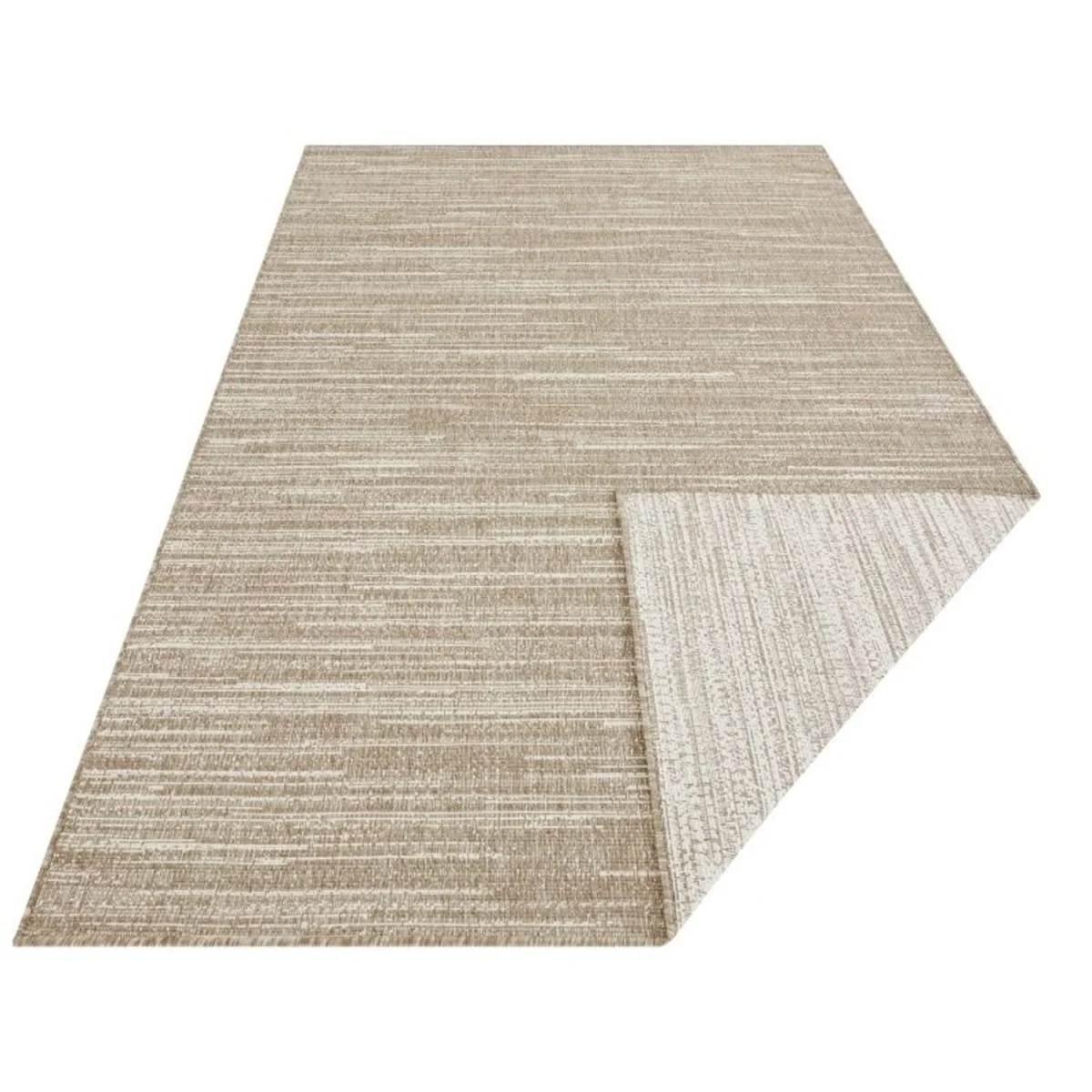 Reversible Melange Striped Indoor & Outdoor Rug Green - Beige – image 5