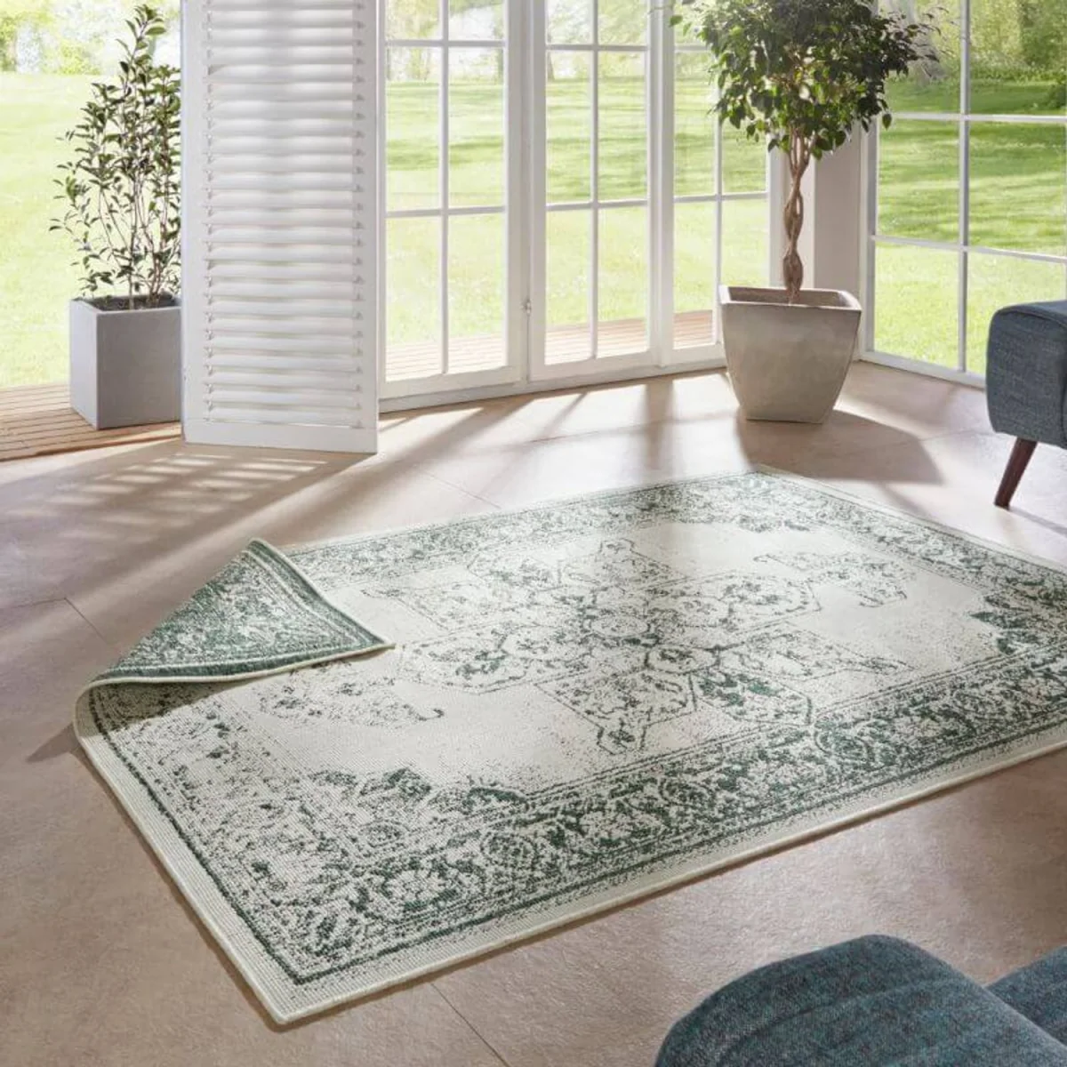 Reversible Borbon Indoor & Outdoor Rug Green - Green / 170.0cm – image 1