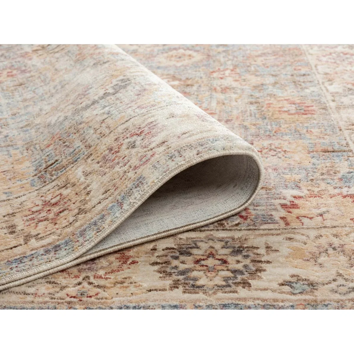 Underfoot Ember Soft Traditional 8mm Indoor Rug - Beige/Blue - Blue – image 2