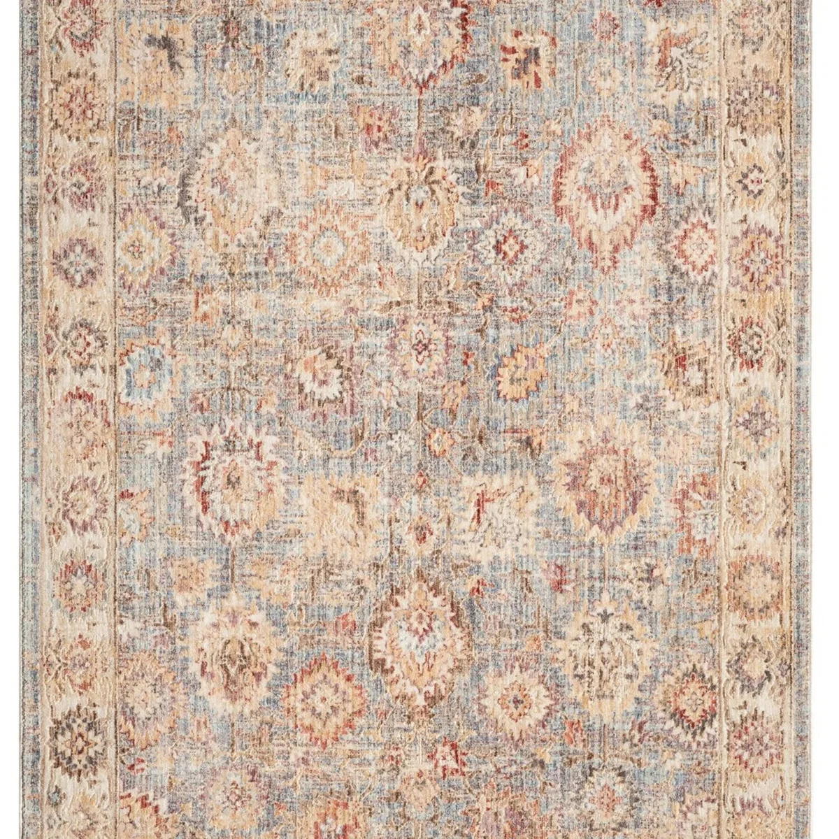 Underfoot Ember Soft Traditional 8mm Indoor Rug - Beige/Blue - Blue – image 3