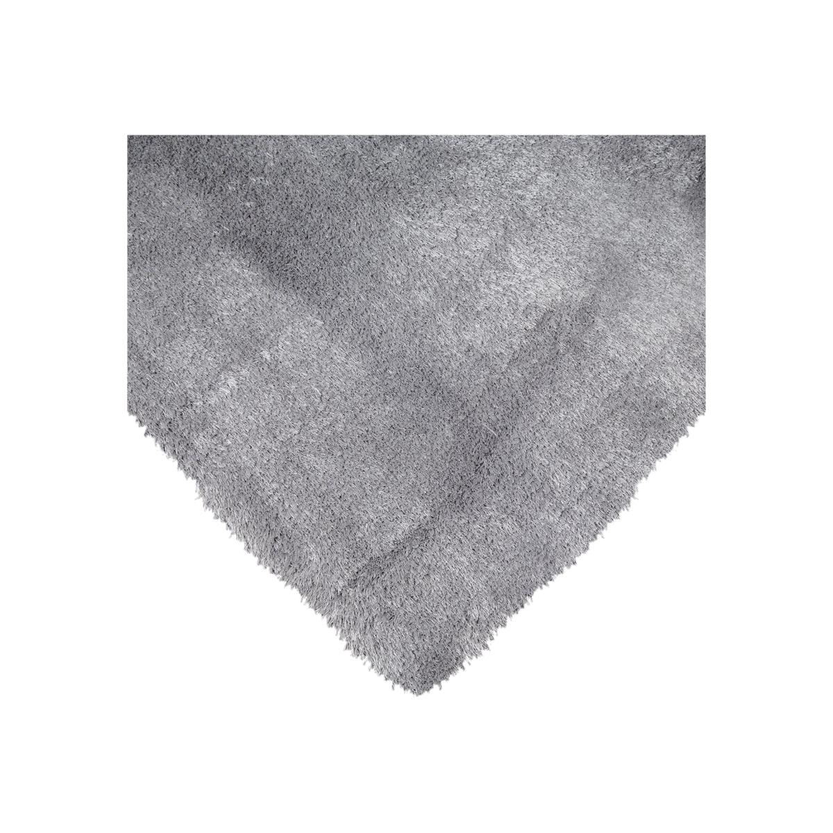 Deluxe Shaggy Rug - Silver / 150cm / 90cm
