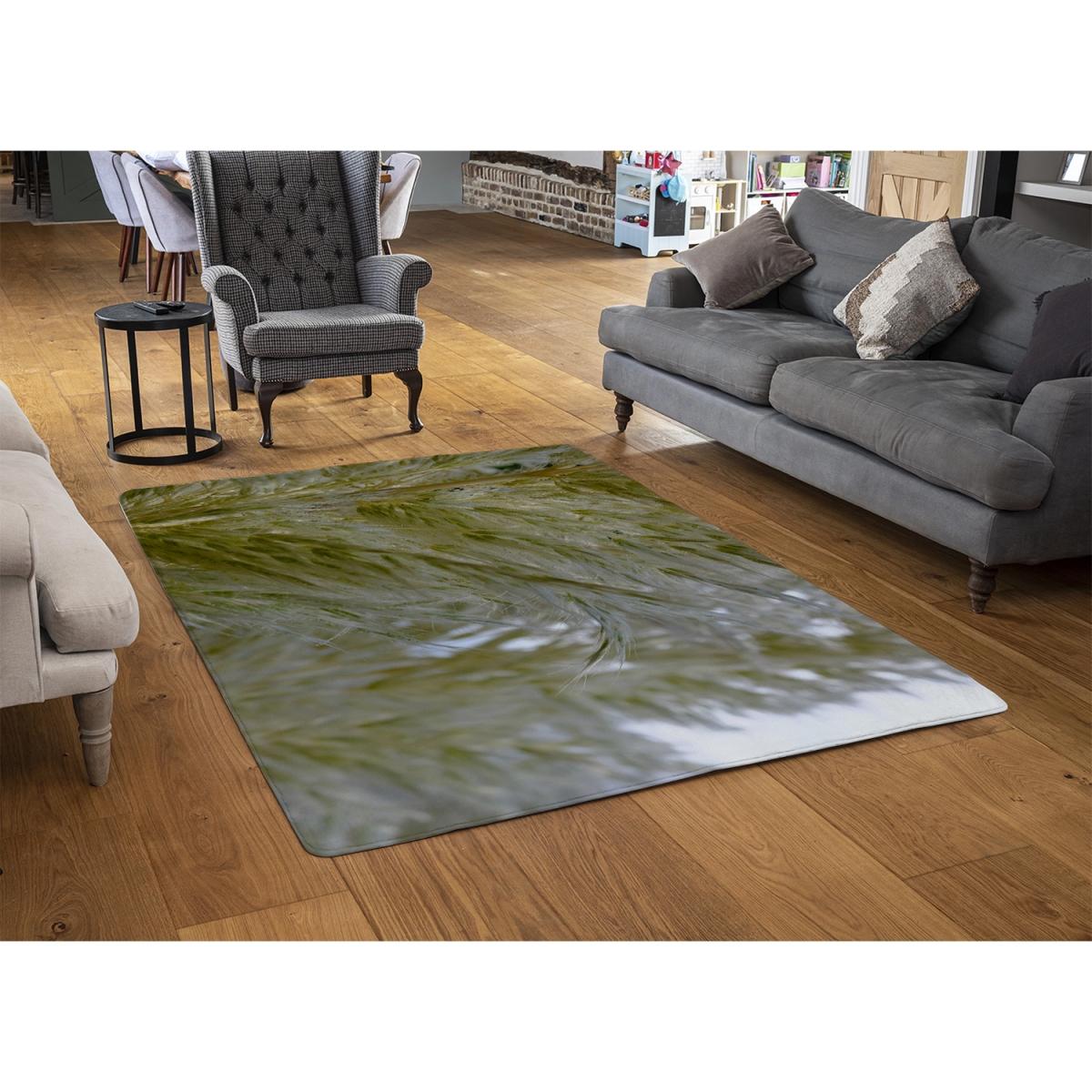 Autumn Pampas Grass Close Up Designer Rug - Yellow / 150cm – image 2