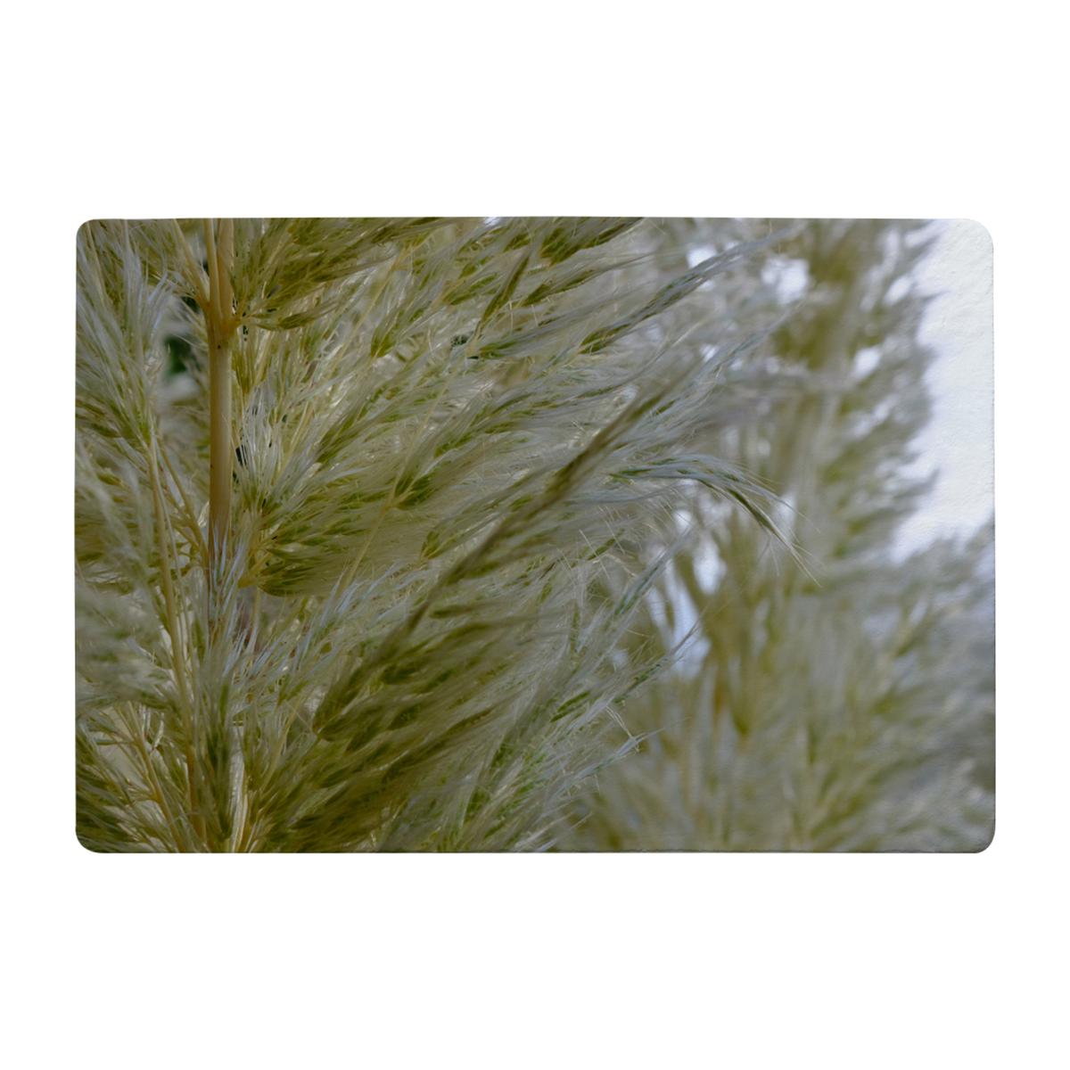 Autumn Pampas Grass Close Up Designer Rug - Yellow / 150cm – image 1