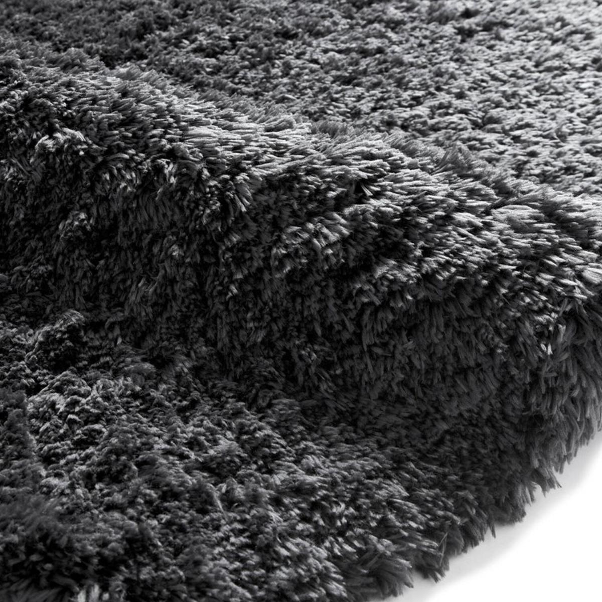 Dark Grey 8.5cm Thick Sumptuous Shaggy Rug - Artic - Dark Grey / 9 – image 4