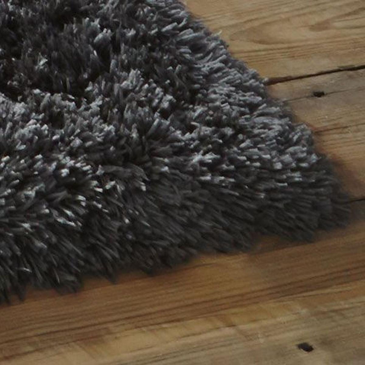 Dark Grey 8.5cm Thick Sumptuous Shaggy Rug - Artic - Dark Grey / 9 – image 5