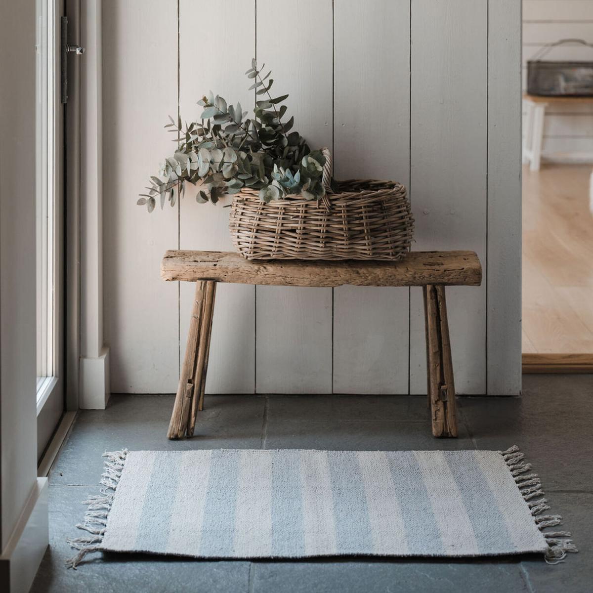 Lena - sustainable cotton and jute rug - grey – image 1