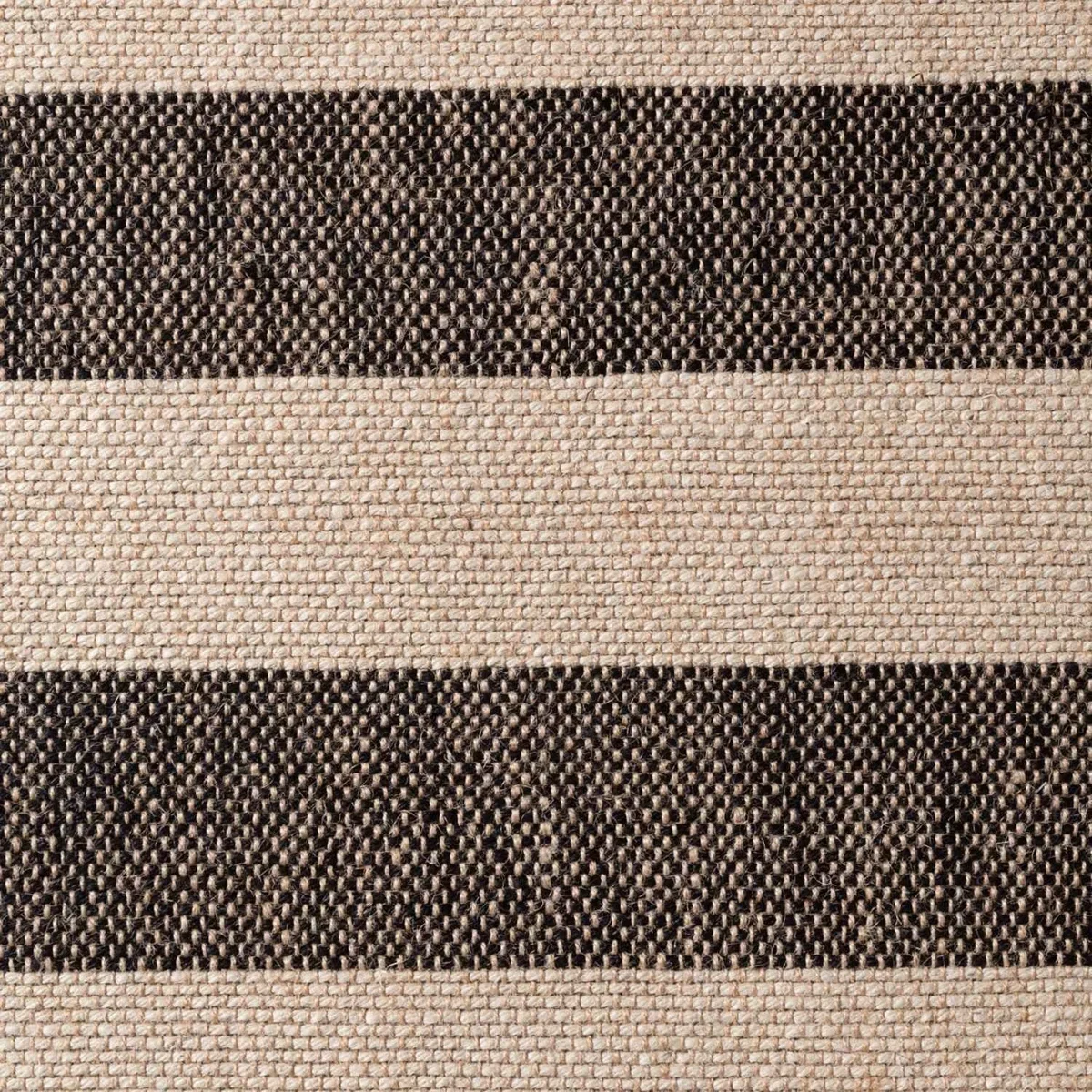 Hanse Home Handloom Playa Natural Jute Striped Runner Rug Black & White - Black & White / 230.0cm / 160.0cm – image 3