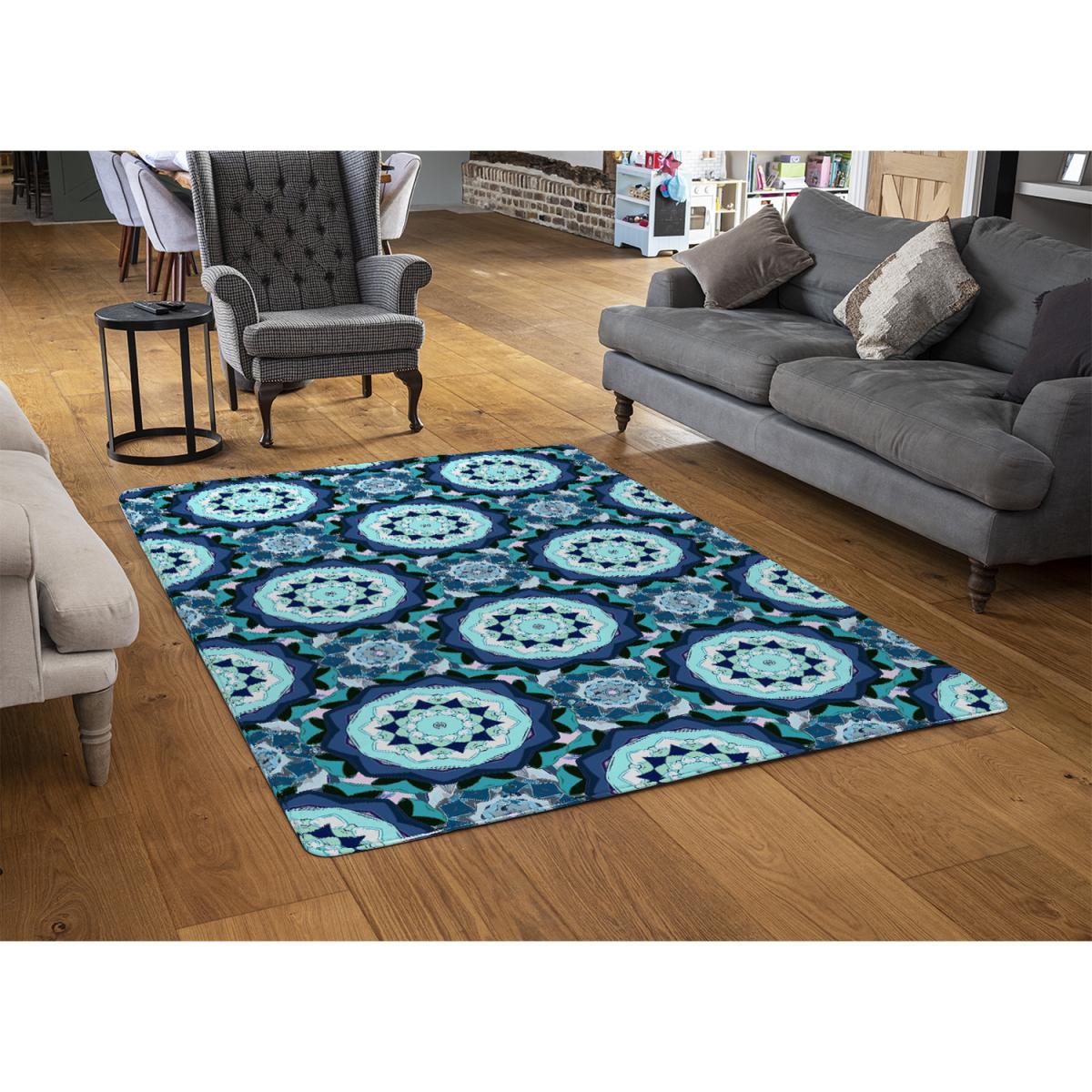 Boho Magic Symbol Rug - Blue / 230cm – image 3