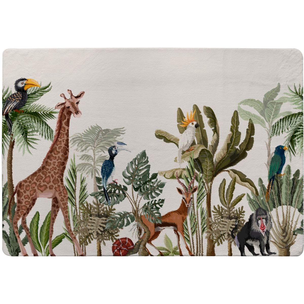 Tropical Animals Rug - Brown / 230cm – image 2